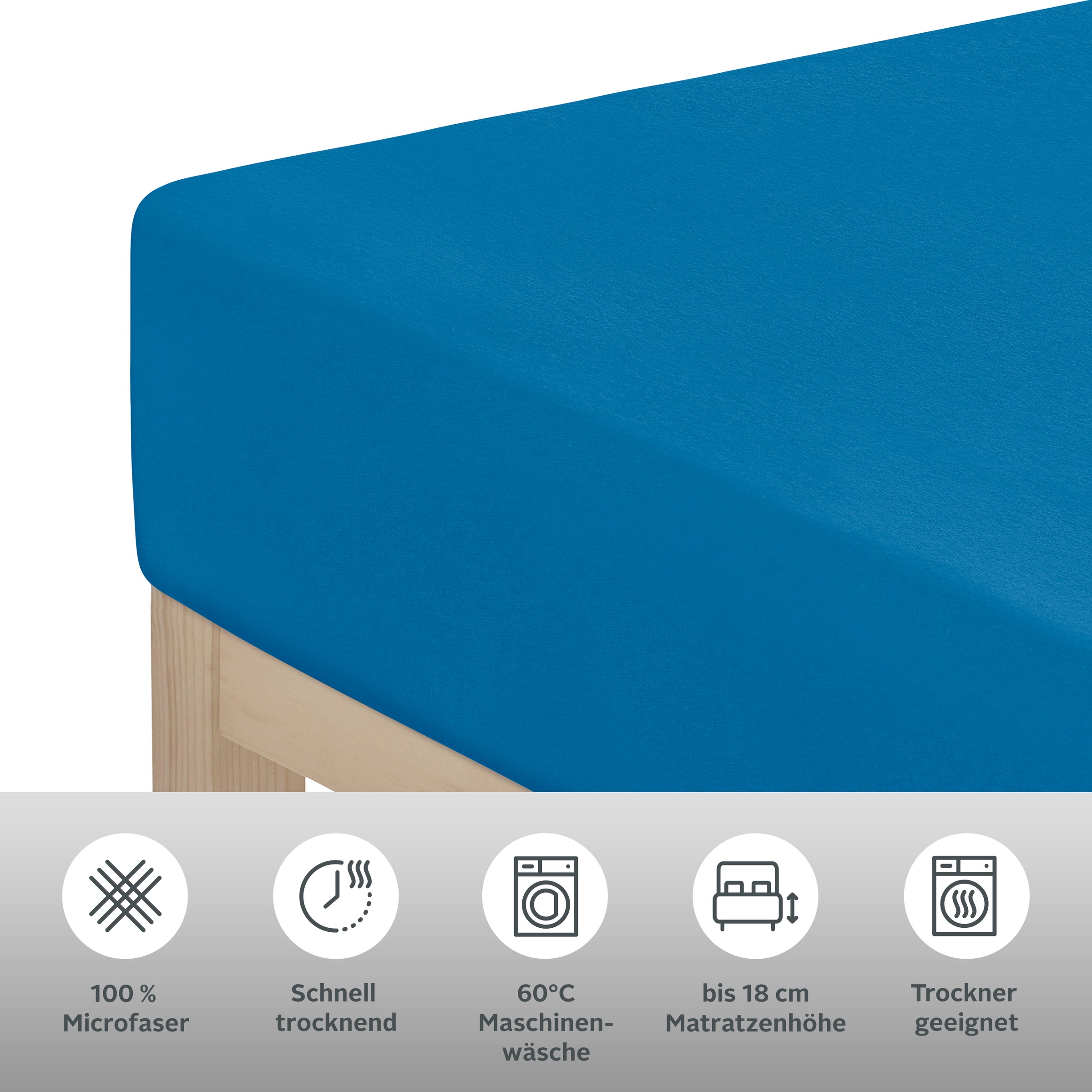 Thumbnail - my home Spannbettlaken "PAPRIKA" Bettlaken, Laken, in zwei Qualitäten: Fleece & Jersey, 100% Polyester