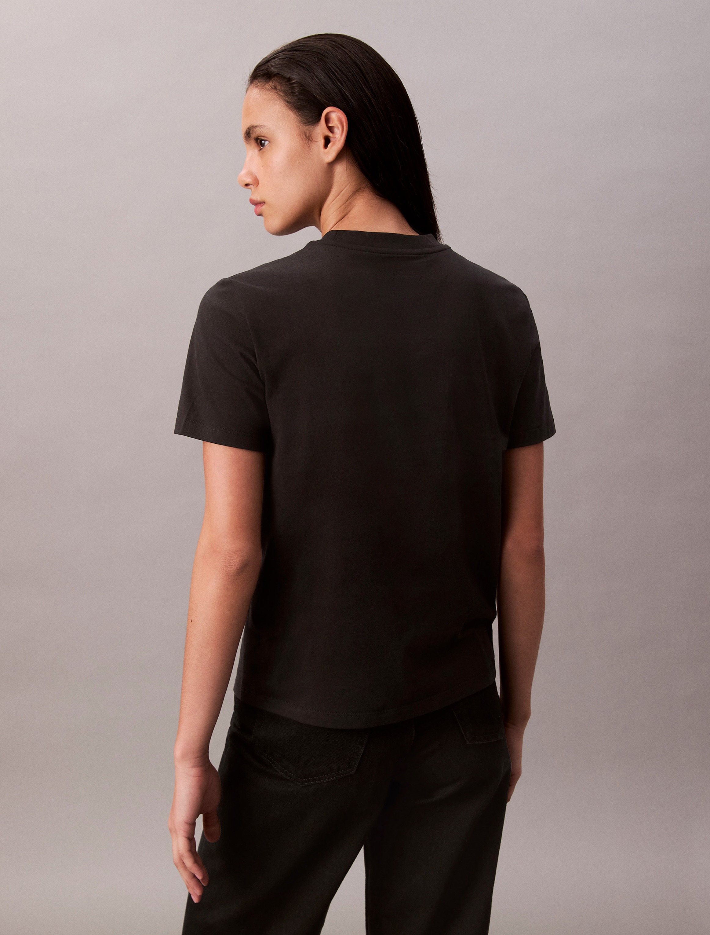 Thumbnail - Calvin Klein Jeans T-Shirt "A- Logo CN 2 Pack Tee" Packung, 2er-Pack, Mit Rundhalsausschnitt