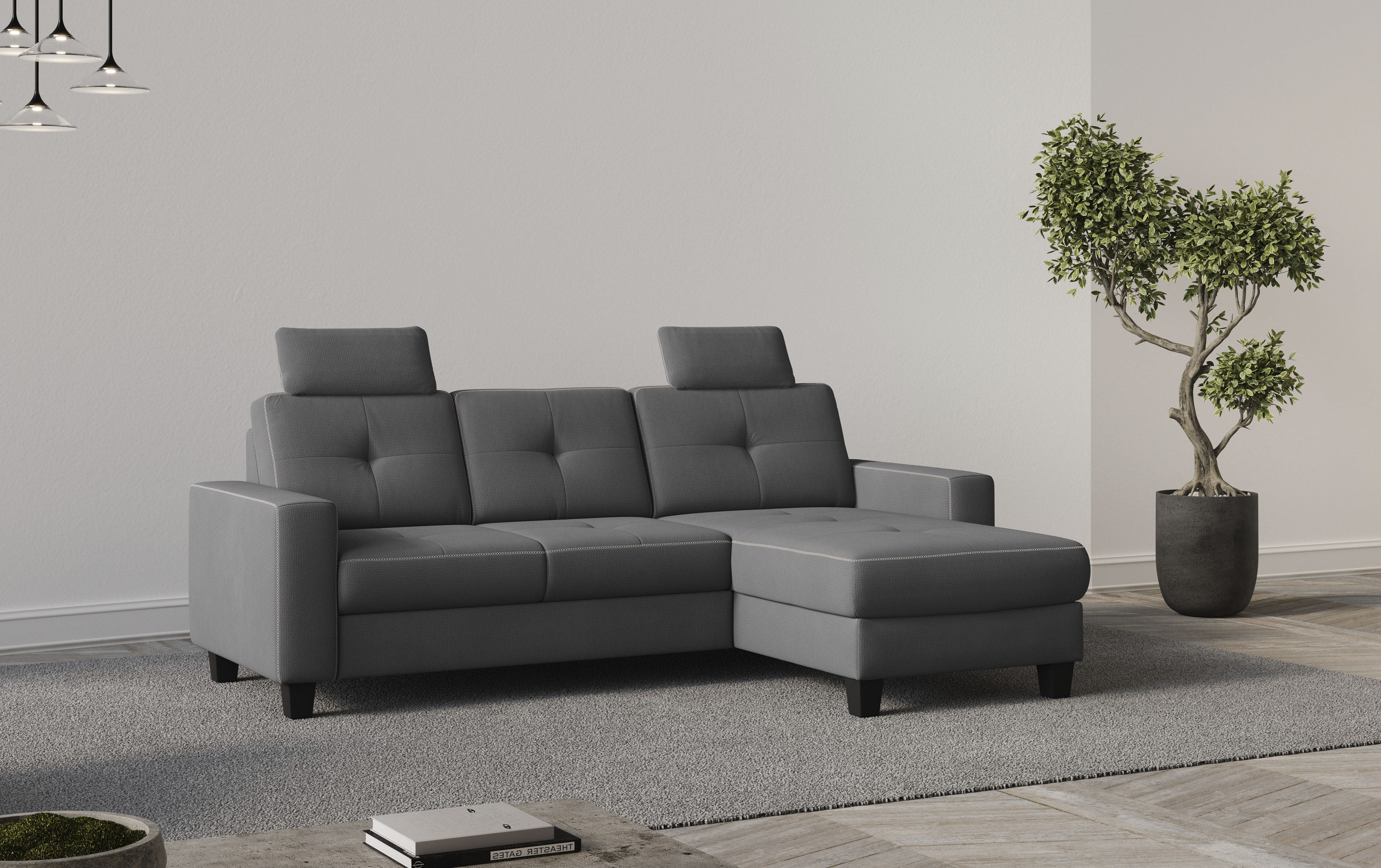 OTTO home Ecksofa "Varese" wahlweise mit Schlaffunktion und Bettkasten