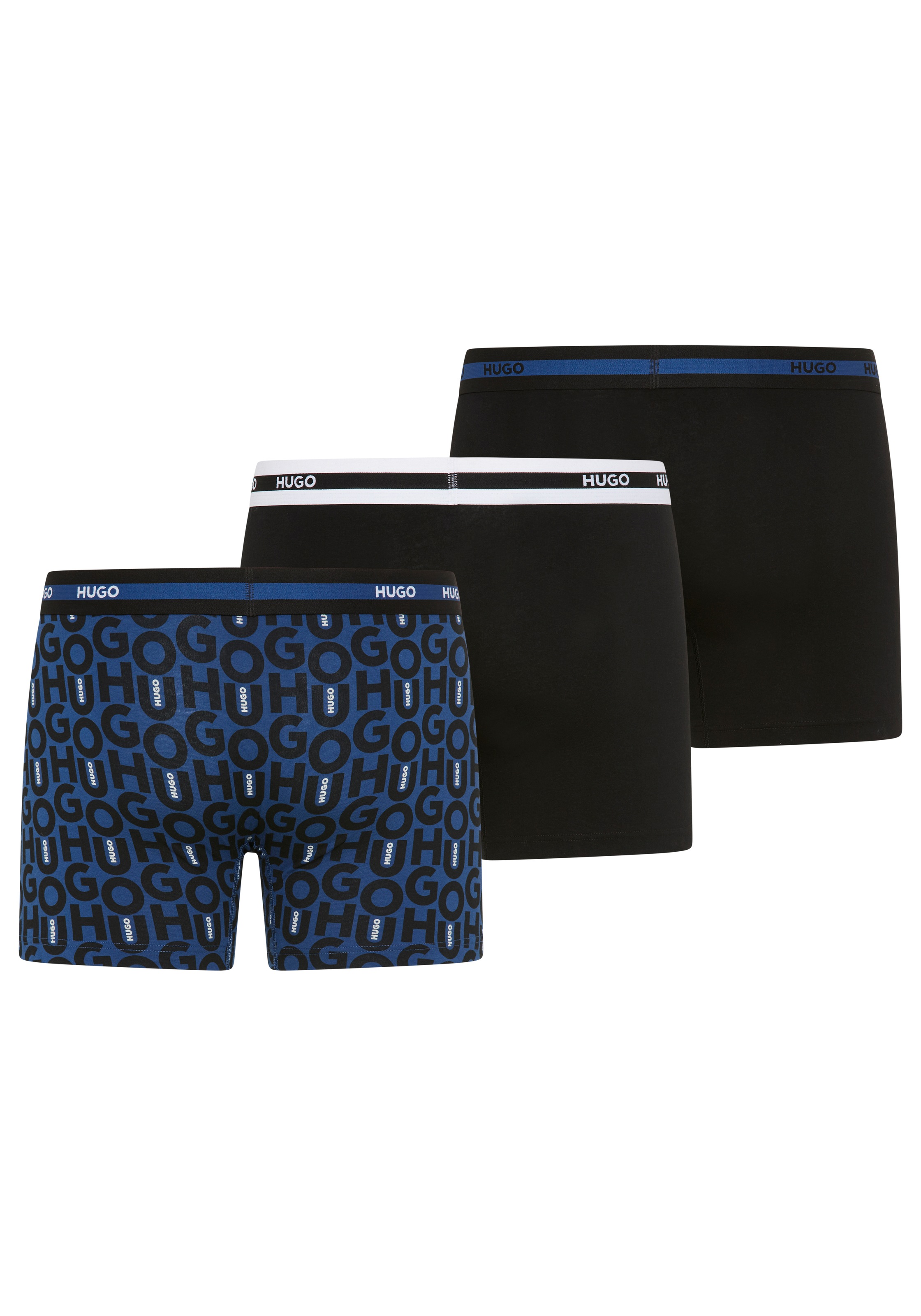 HUGO Underwear Boxershorts "BOXER BR PLANET DES" 3 Stk. elastischer Bund mi günstig online kaufen