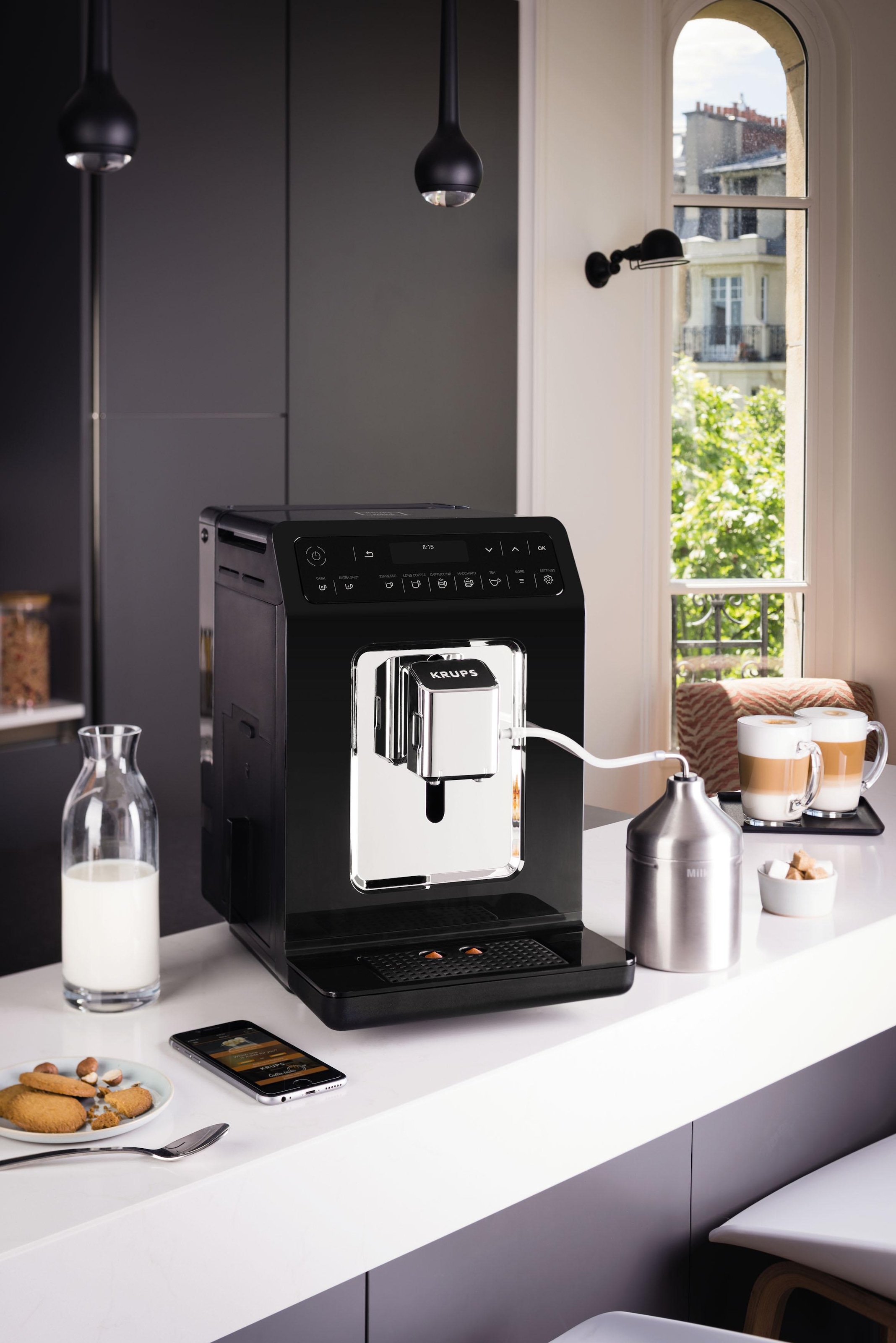 2-Tassen Funktion und3 Kaffeevollautomat | online »EA8918 BAUR OLED-Display, Kaffee- Evidence«, kaufen 12 Tee-Variationen, Krups