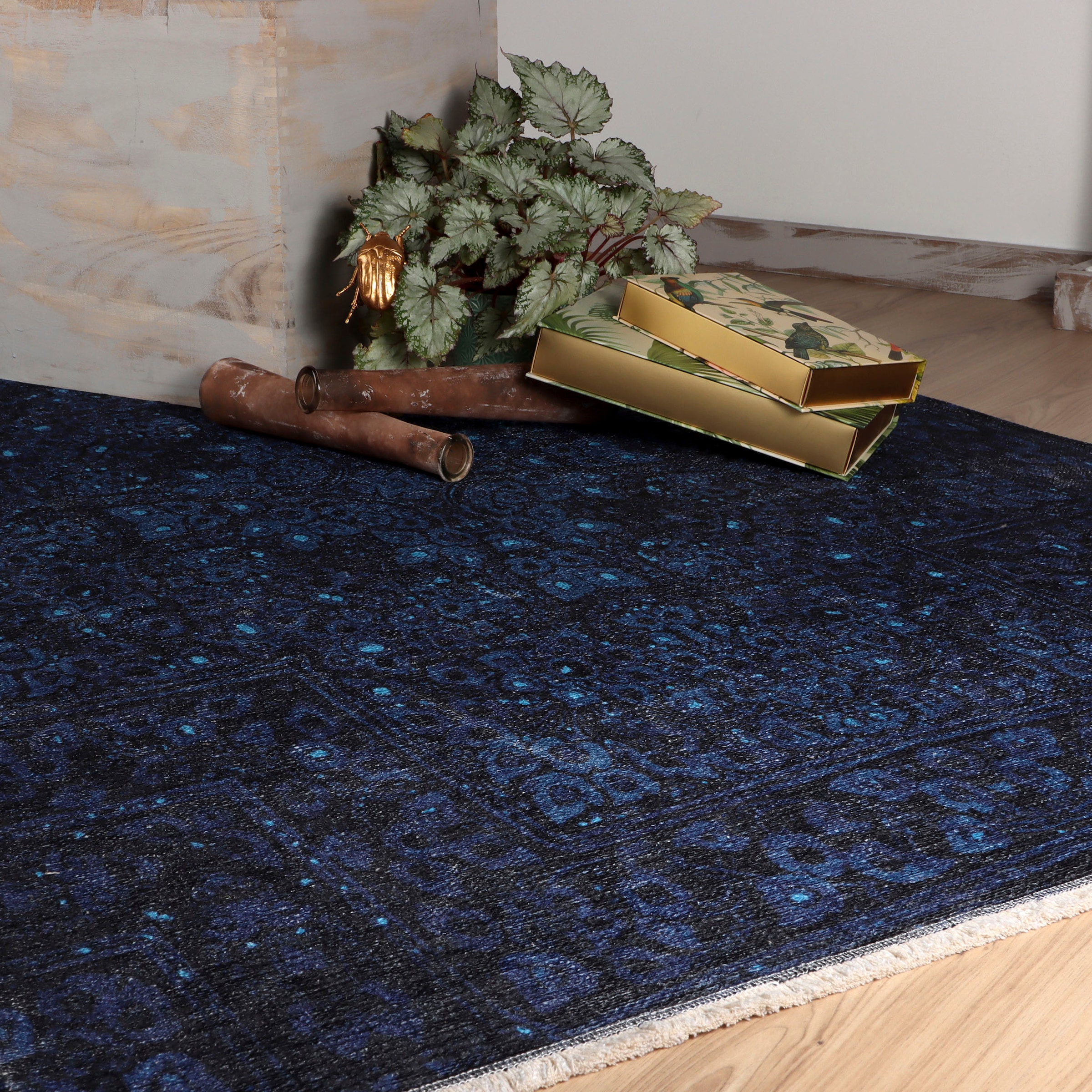 Obsession Teppich »My Azteca 550«, rechteckig, Kurzflor, Orient-Optik, recycelte  Materialien, mit Fransen, waschbar auf Rechnung | BAUR