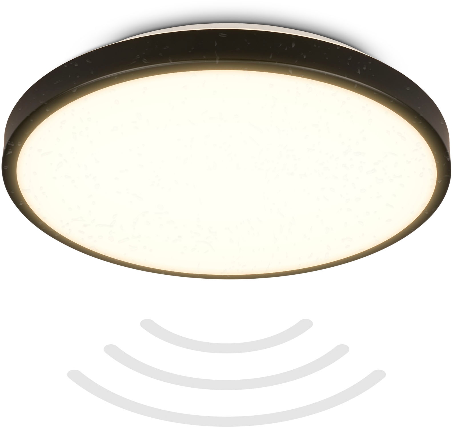 B.K.LICHT BK_DL1615 LED Ceiling Light Black 29cm
