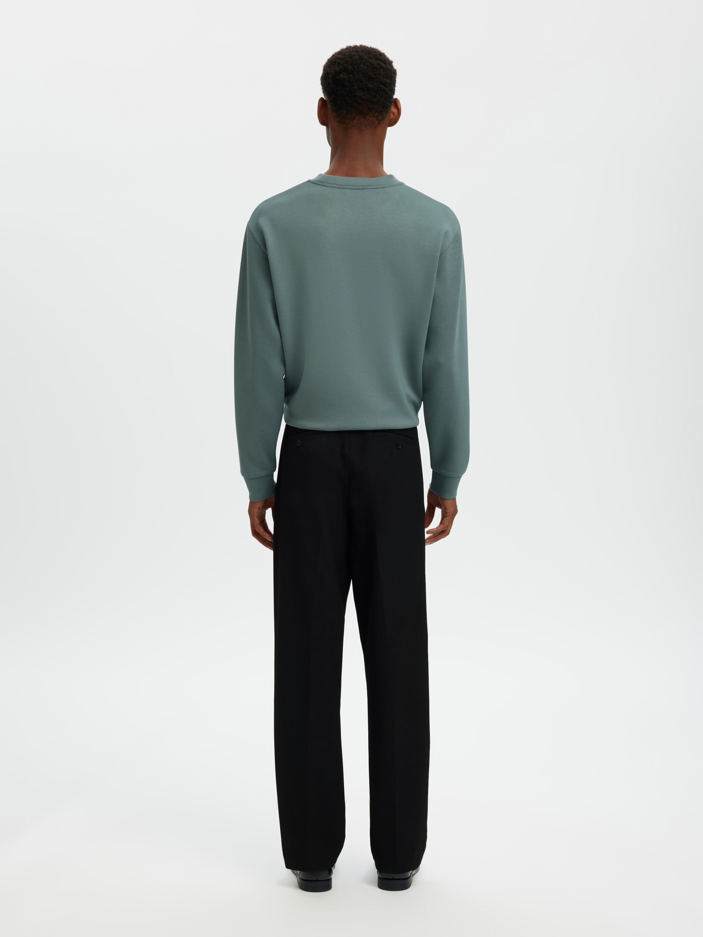 SELECTED Chinohose »SLH220-LOOSE FINN FLEX PANTS NOOS«  Materialmix, loose fit