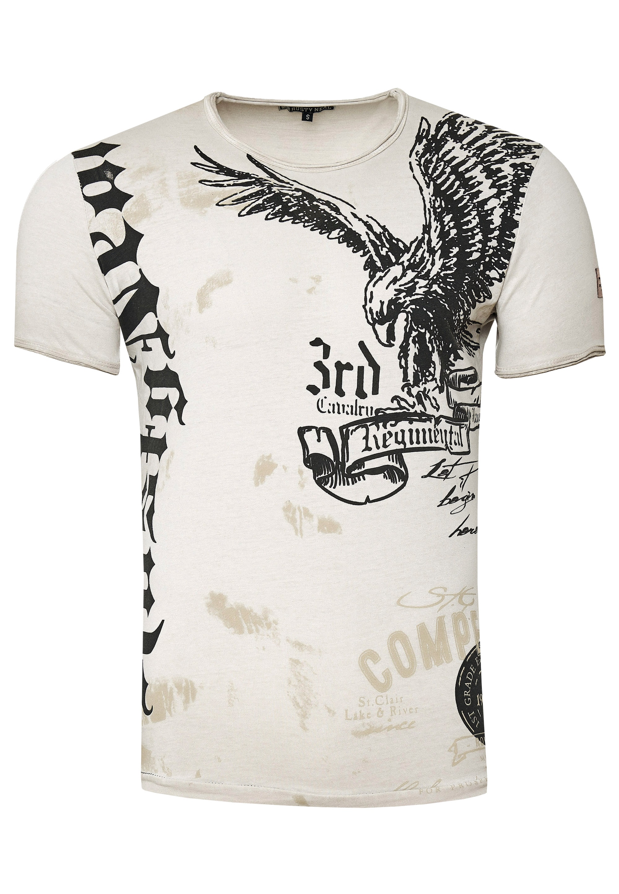 Rusty Neal T-Shirt, mit Adler-Print