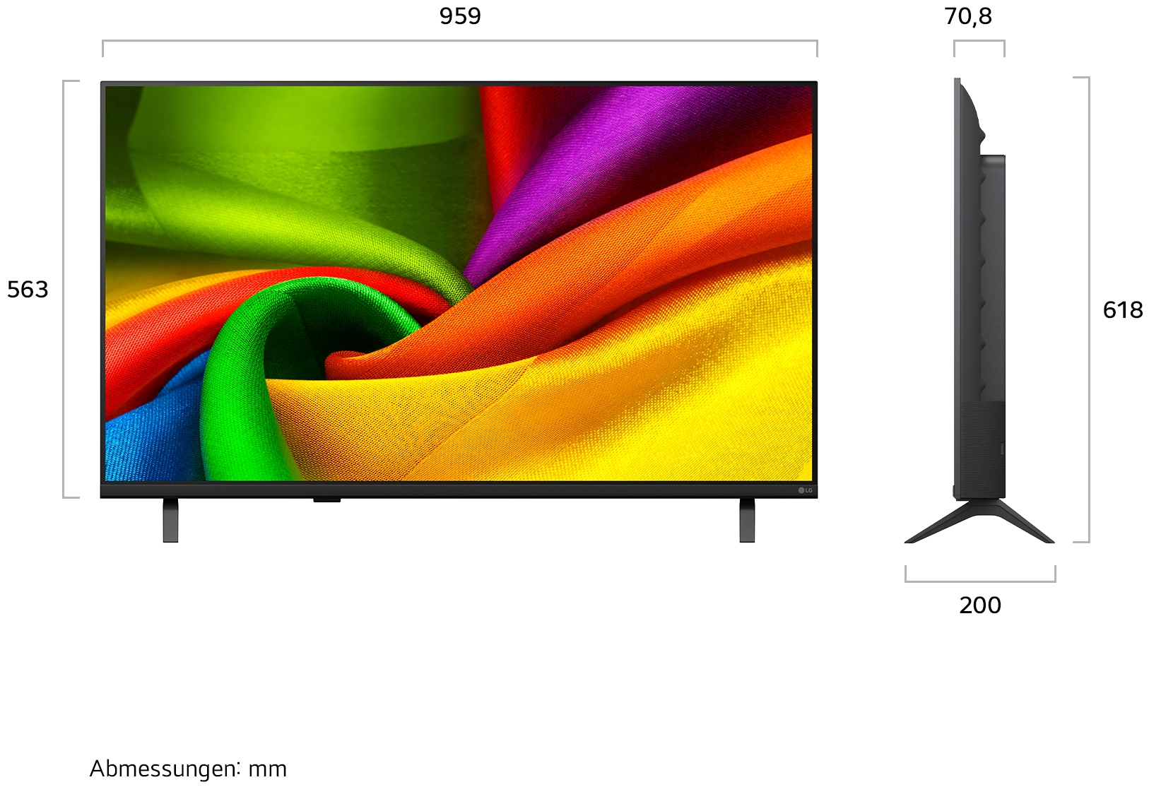 LG DLED-Fernseher »43NU850B6LA« 108 cm/43 ″ Smart-TV