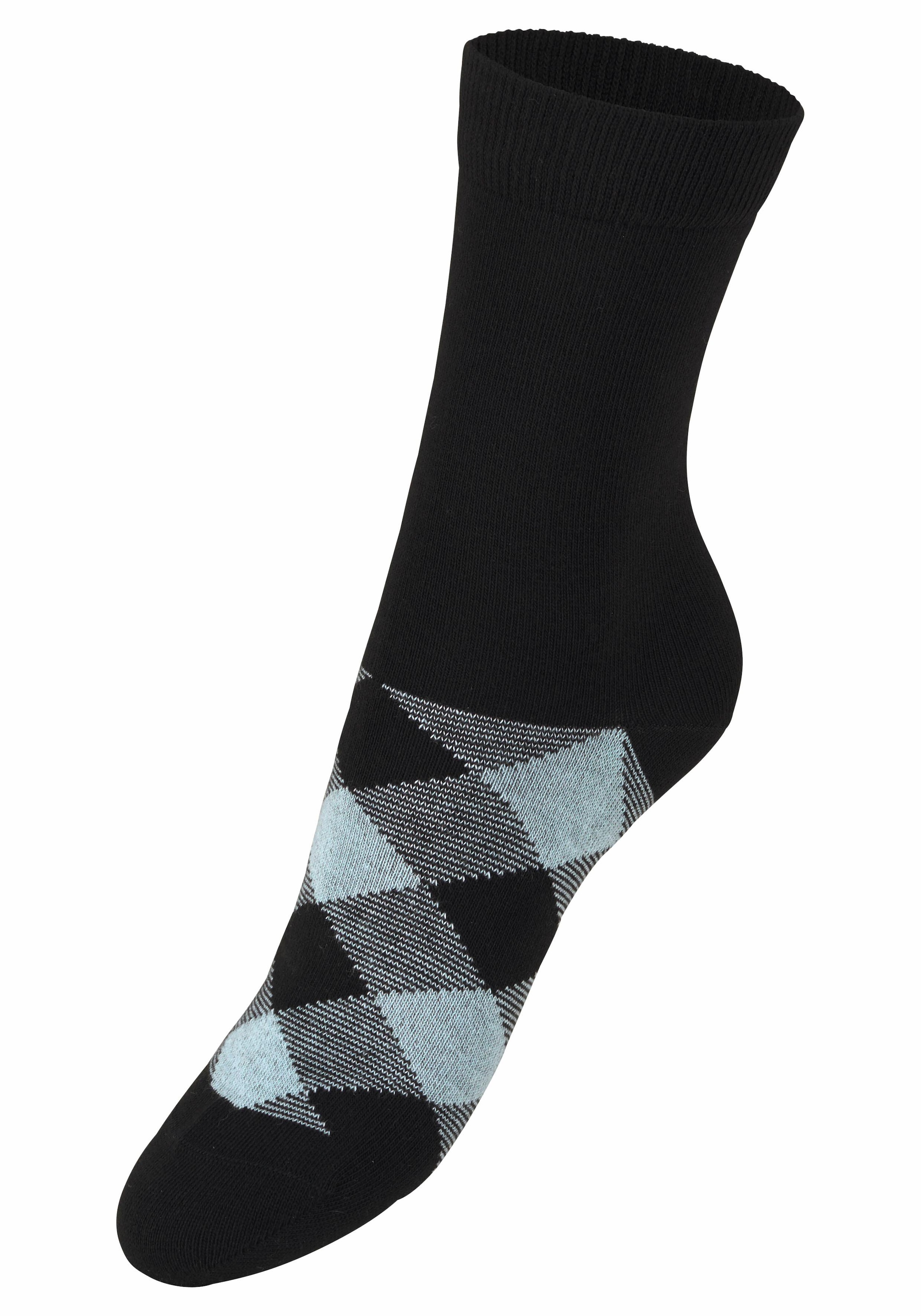 H.I.S Socken, (7 Paar), in angesagtem Rhombenmuster