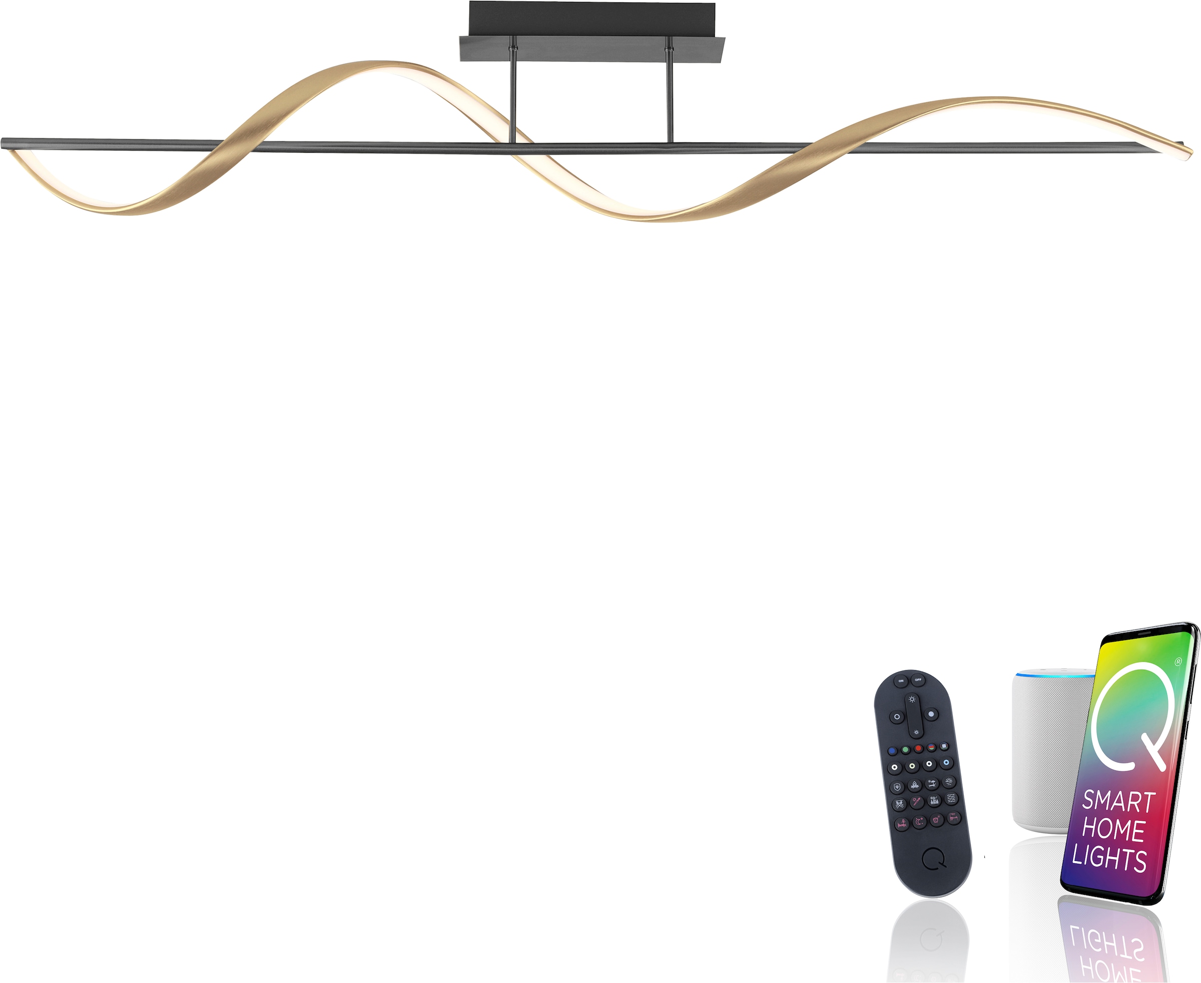 Neuhaus Q SMART HOME LIGHTS LED Deckenleuchte »Q-SWING« LED-Board 1 Stk. warmweiß - kaltweiß