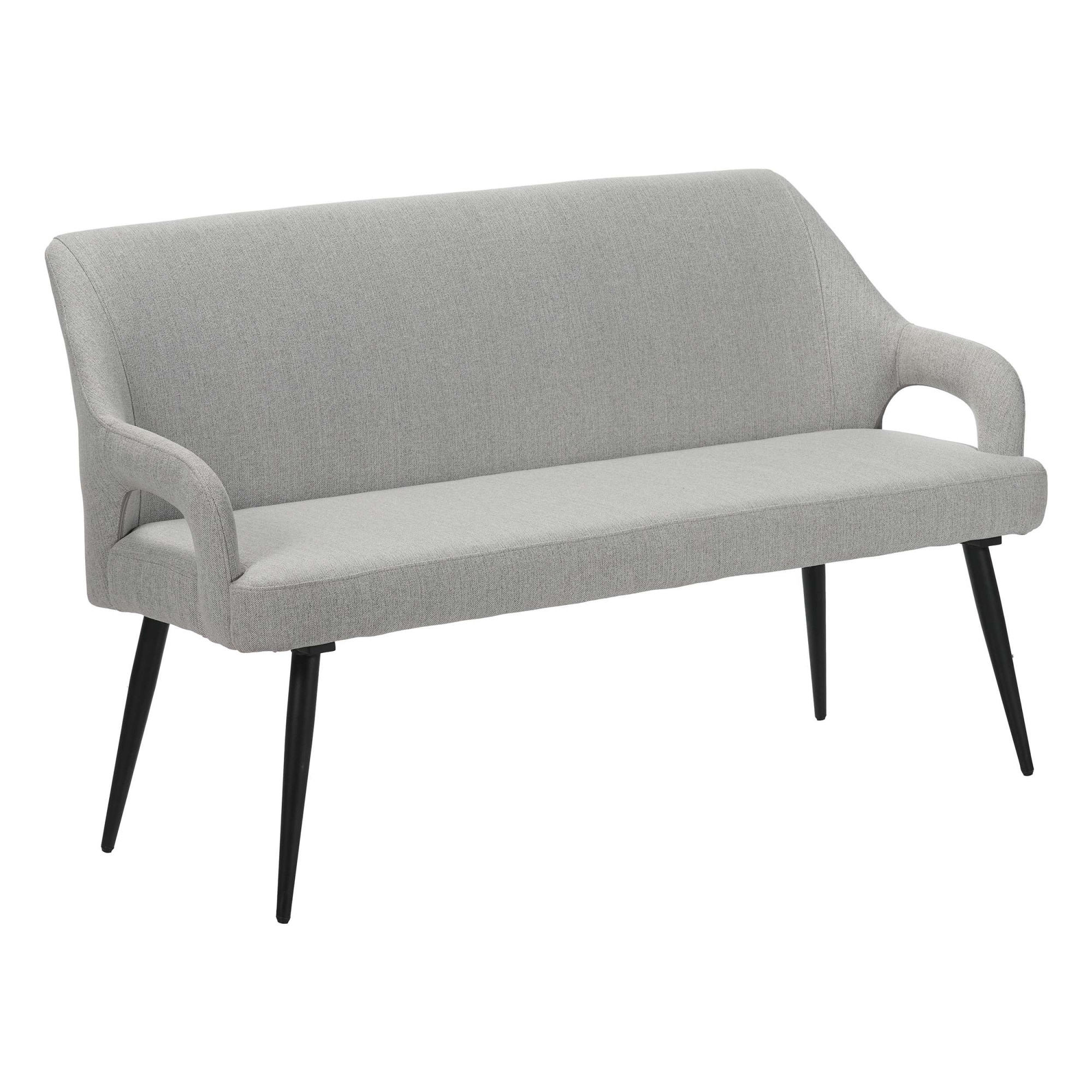 OTTO home Essbank »Darragh« schwarze Metallbeine, pflegeleichter Webstoff Bezug, Breite 140 cm