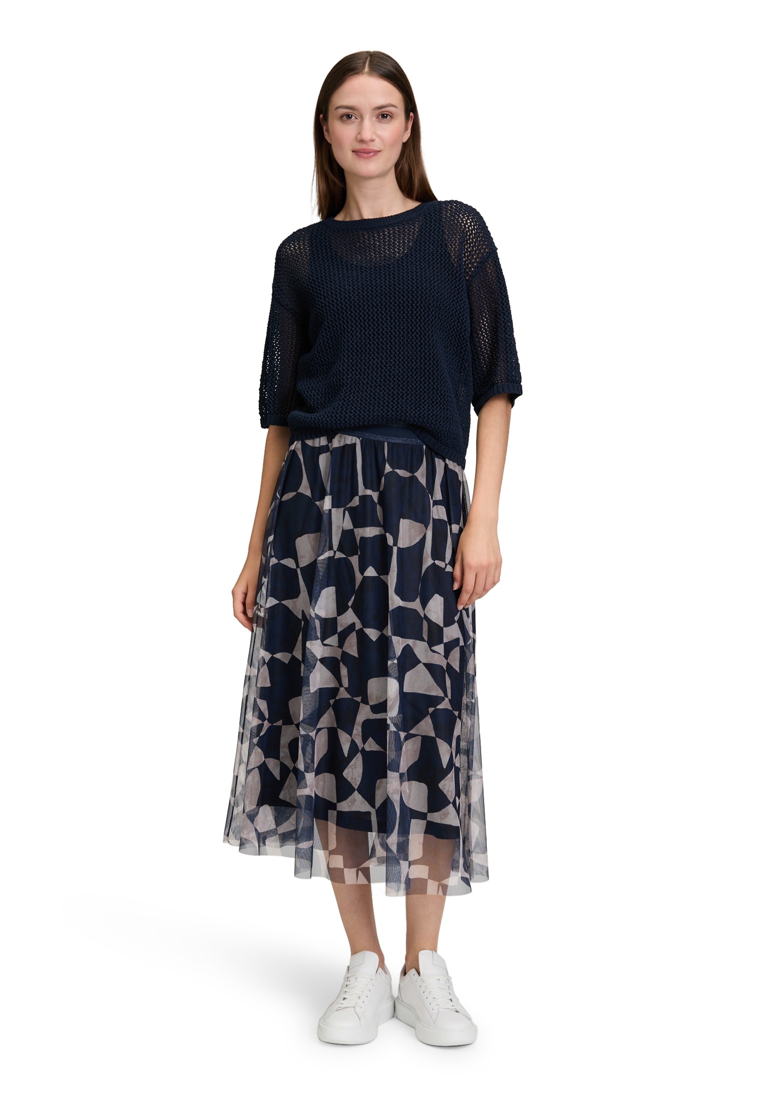 Betty&Co Kurzarmshirt »Damen mit Lochmuster« 1 tlg.