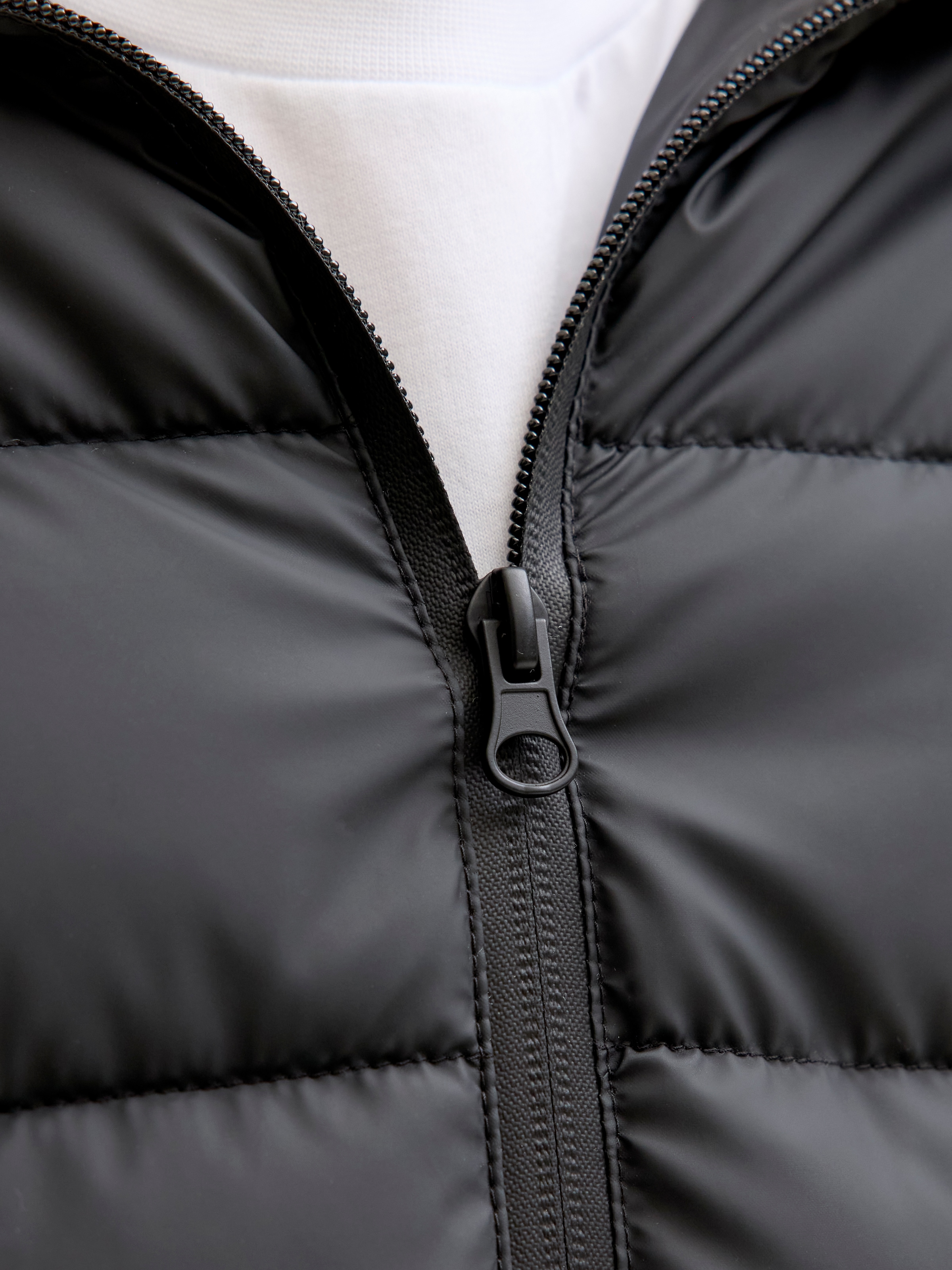 Jack & Jones Junior Steppjacke »JCOPOINT PU PUFFER JACKET BF JNR« mit Kapuze