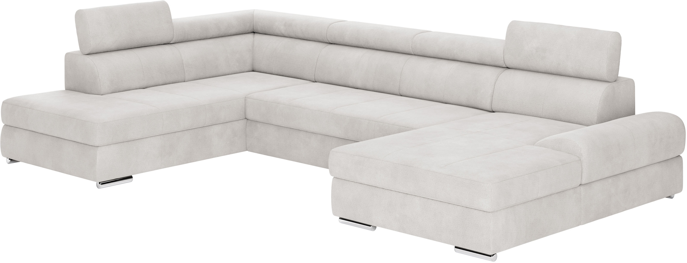 sit&more Wohnlandschaft »U-Form«, mit verstellbaren Kopfteilen, wahlweise mit Bettfunktion