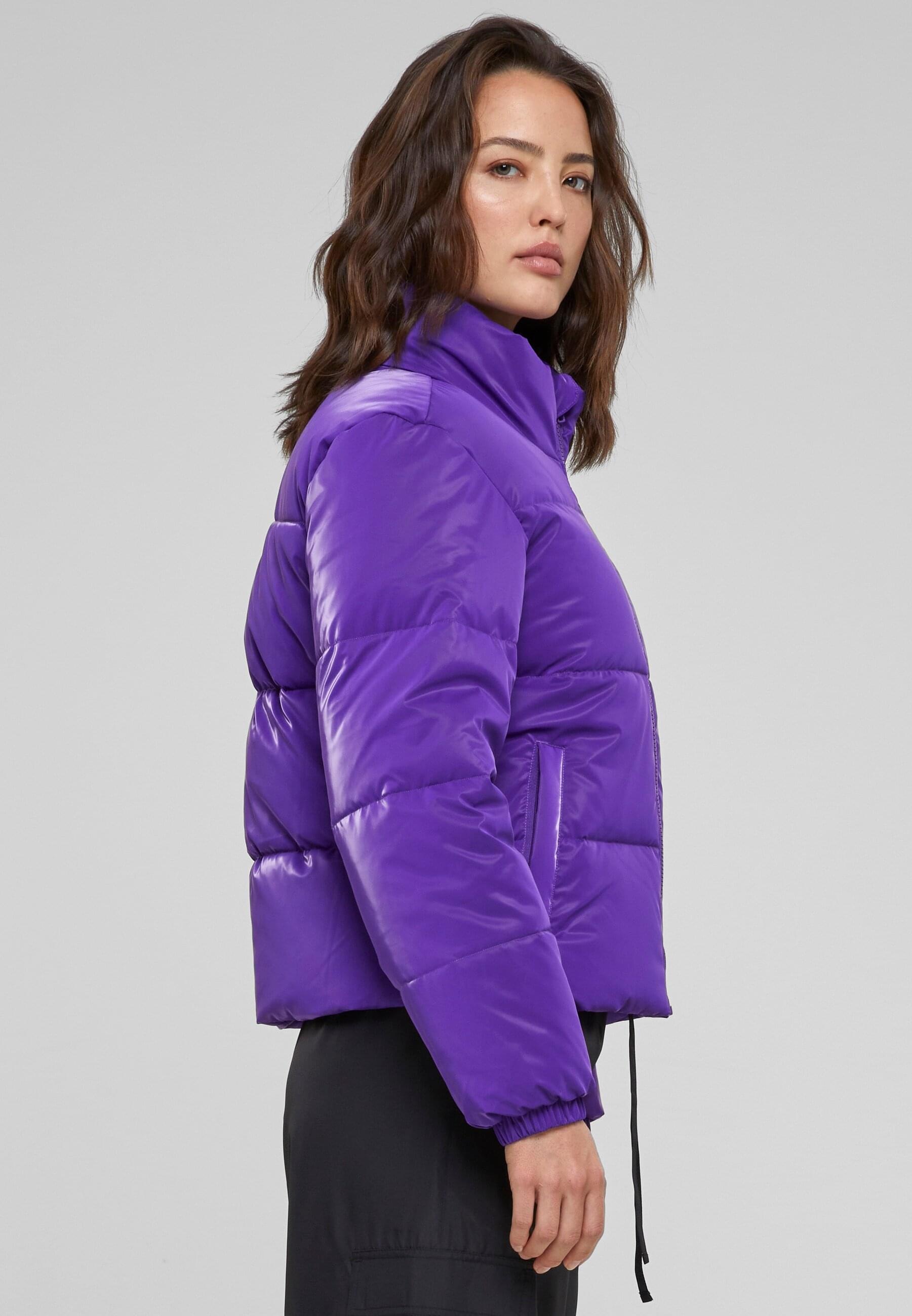 URBAN CLASSICS Winterjacke »Urban Classics Damen Ladies Shark Skin Puffer Jacket« 1 Stk. tlg. ohne Kapuze