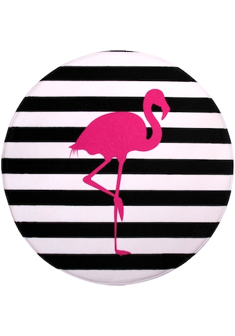 Badematte »Flamingo«, Höhe 15 mm, schnell trocknend