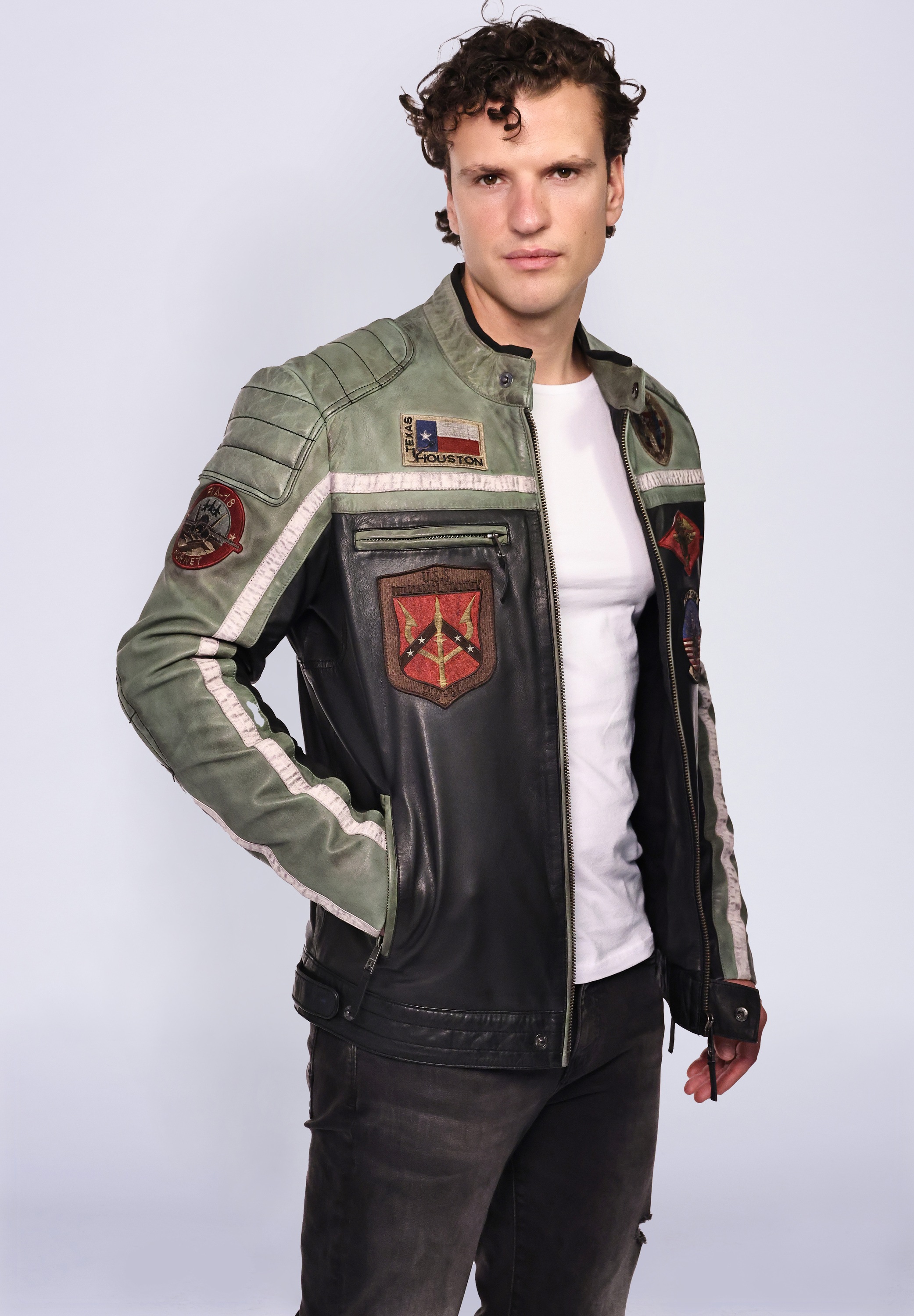 TOP GUN Lederjacke »TGJ1005«