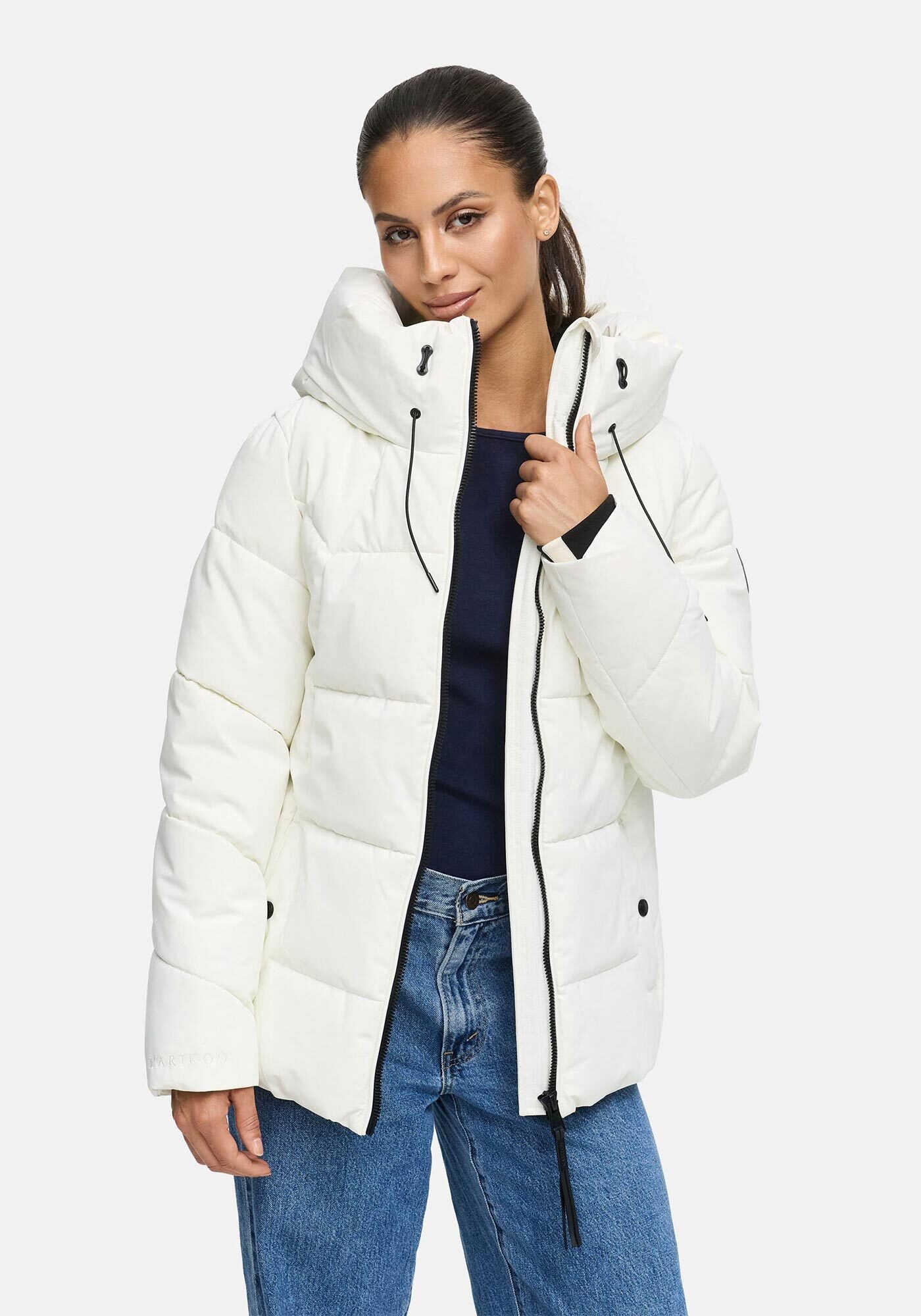 Marikoo Winterjacke »Kuscheltatze«, mit extra hohem Kragen