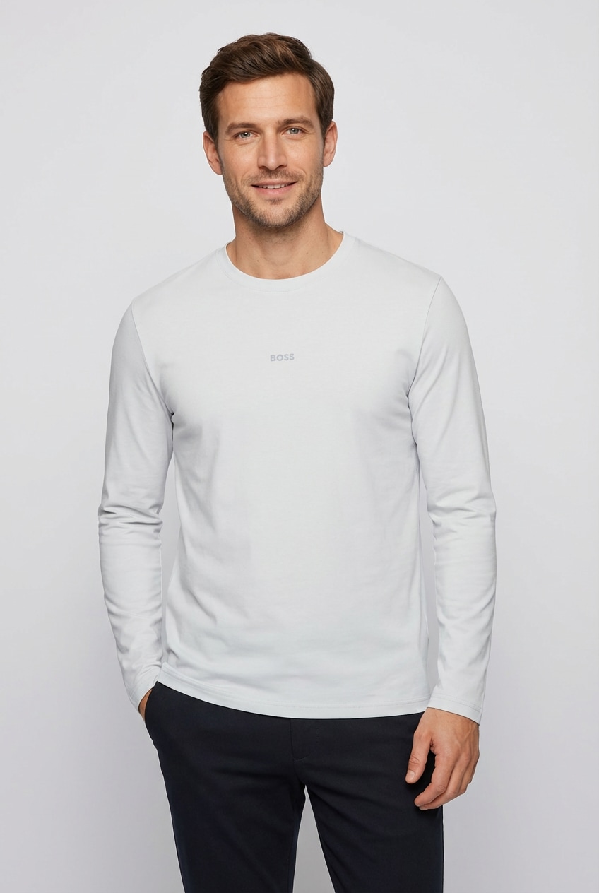 BOSS ORANGE Langarmshirt "TChark" Rundhalsausschnitt, Regular Fit, mit BOSS günstig online kaufen