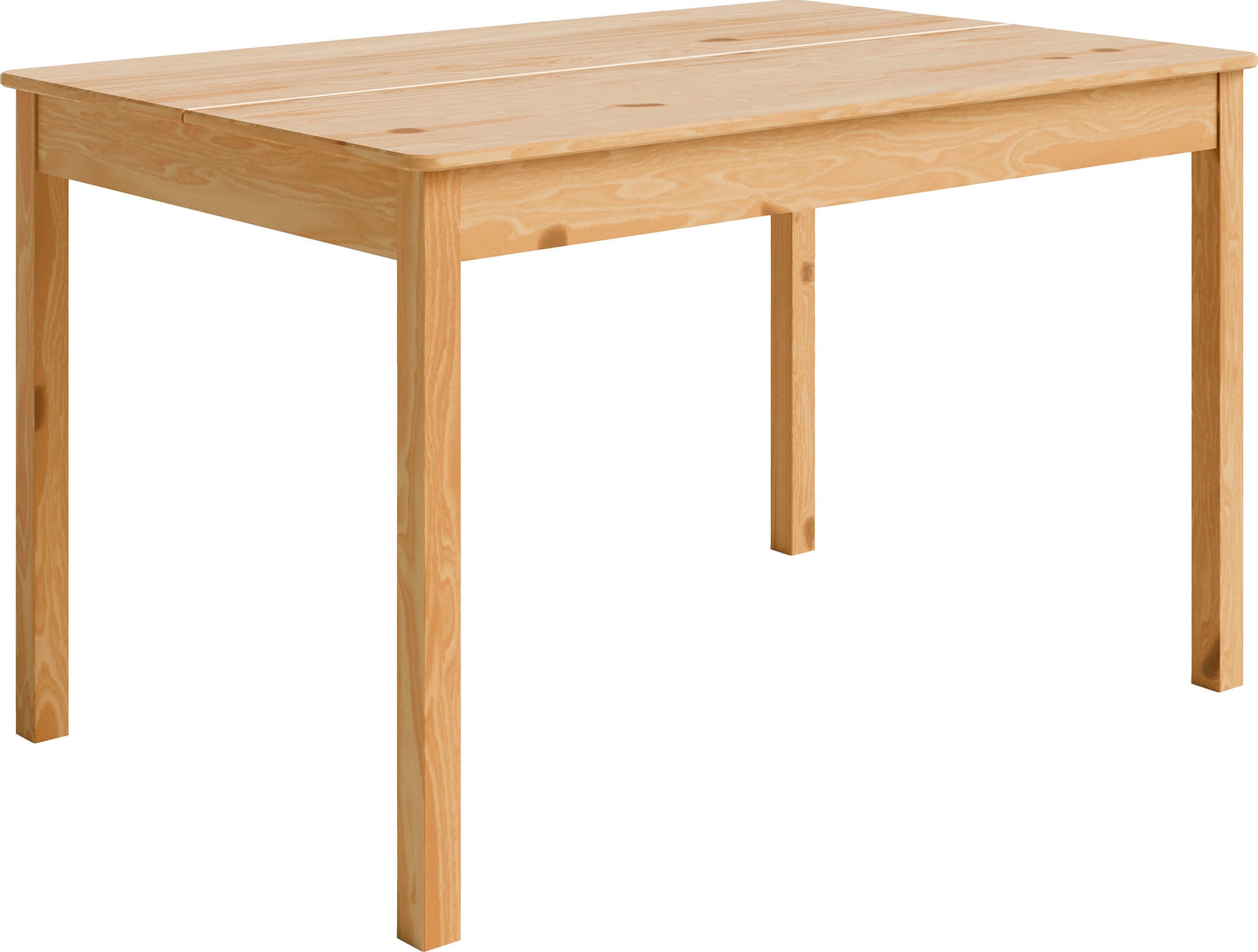 Home affaire Essgruppe »Malmö«, (Set, 5 tlg.), bestehend aus Tisch und Stühlen in Kiefer Massivholz naturfarbig