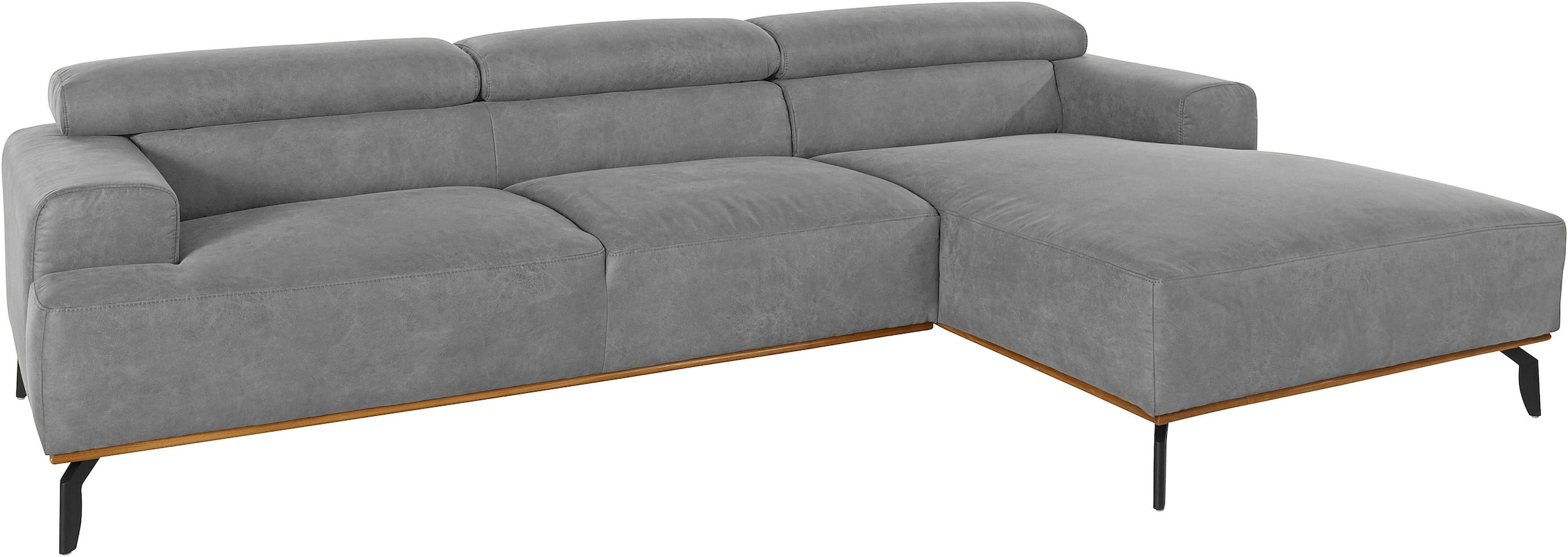 Places of Style Ecksofa "Carlo L-Form", Kopfteilverstellung günstig online kaufen