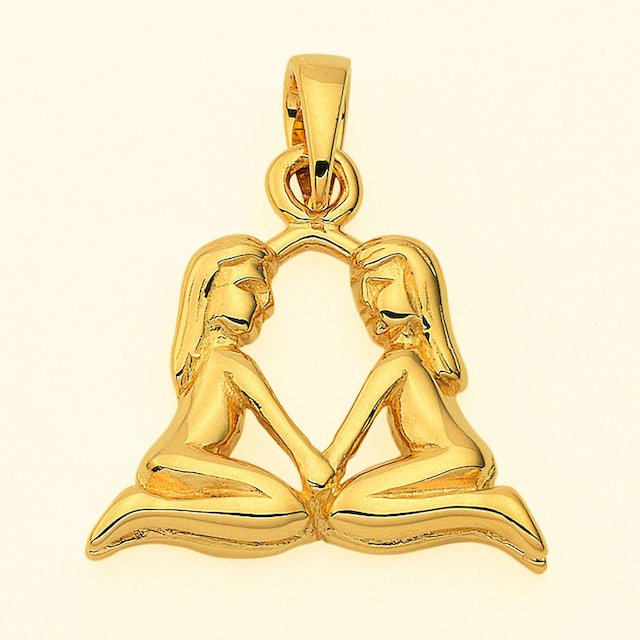 Adelia´s Kette mit Anhänger »585 Gold Sternzeichen Anhänger Zwilling«,  Schmuckset - Set mit Halskette | BAUR