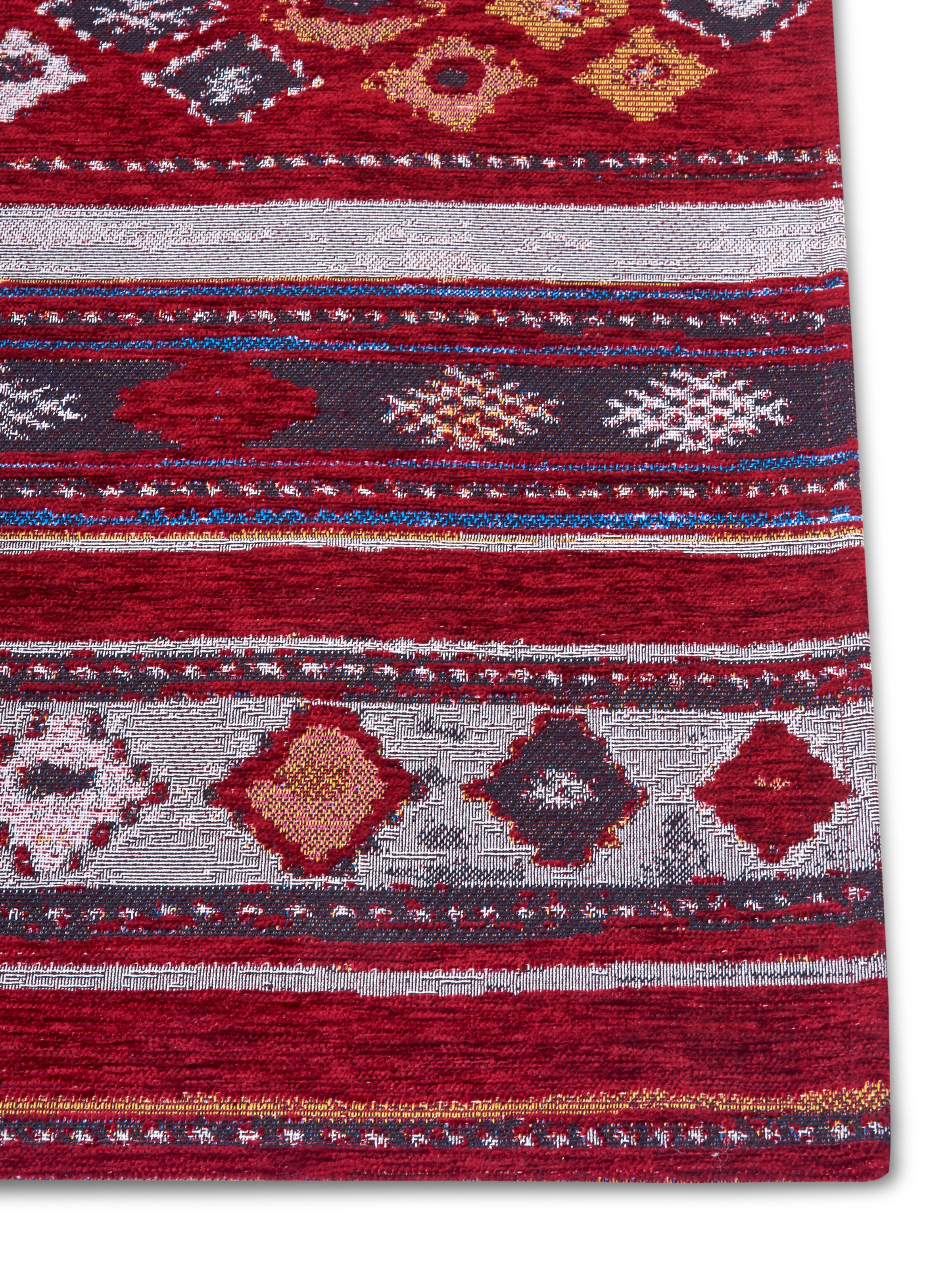 HANSE Home Teppich »Yara«, rechteckig, 5 mm Höhe, Flachgewebe robust, Anti-Slip, Boho Design, moderne Farben
