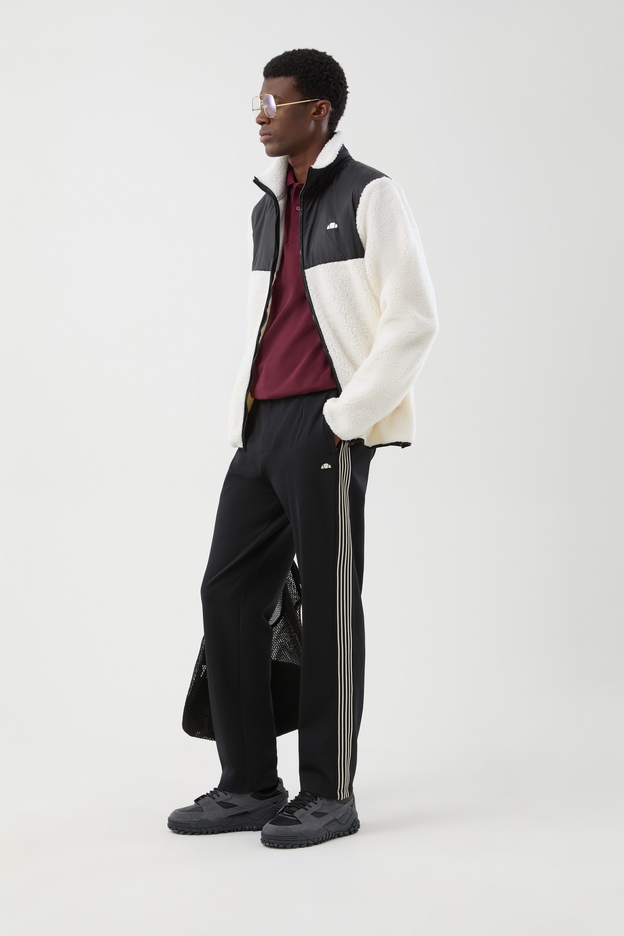 Ellesse Fleecejacke »Cristianto Fleece Jacket« mit Reißverschluss, wasserabweisend, windabweisend, atmungsaktiv
