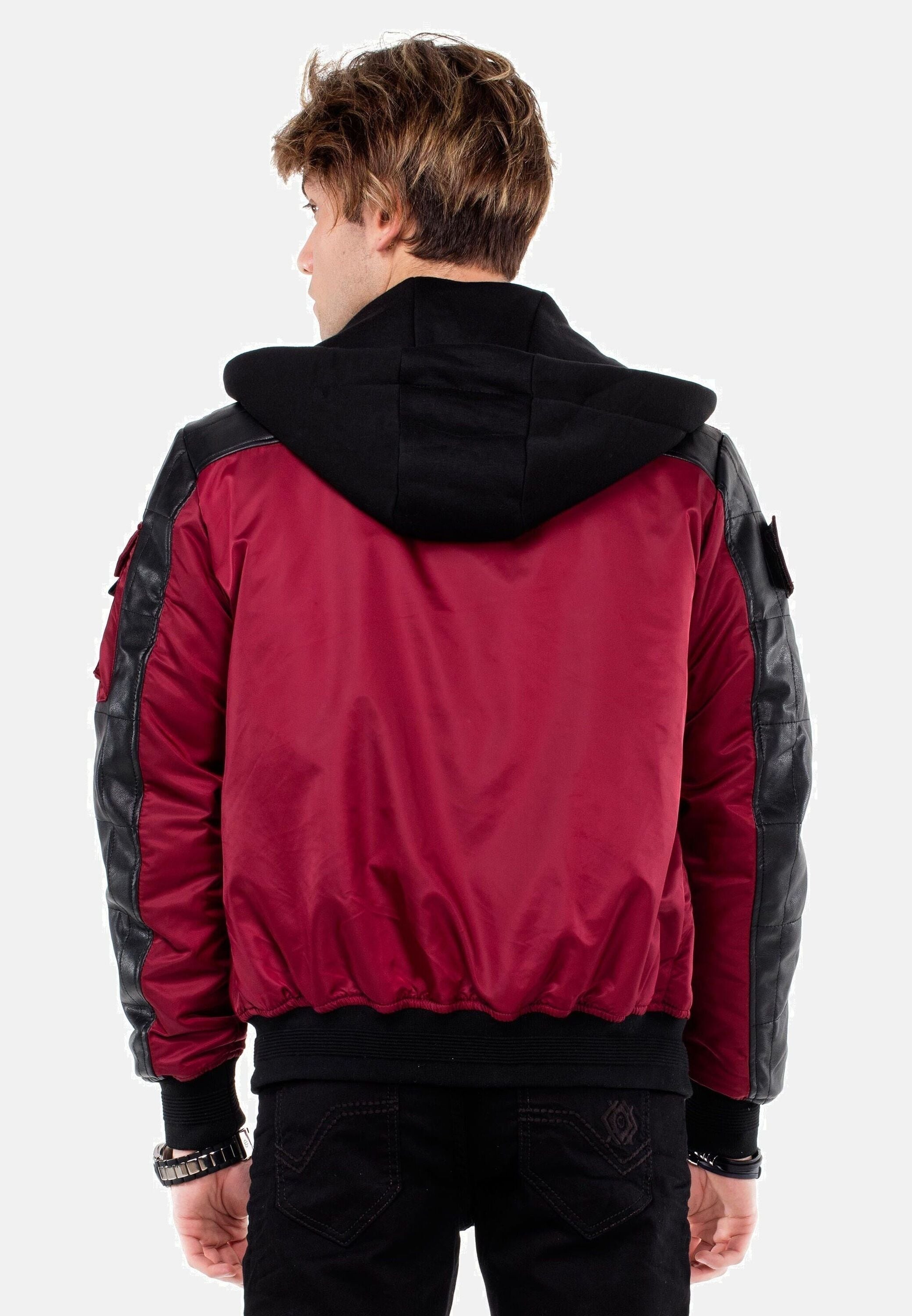 Cipo & Baxx Bomberjacke »Jacke«, mit Kapuze, mit abnehmbarer Kapuze, CM-134