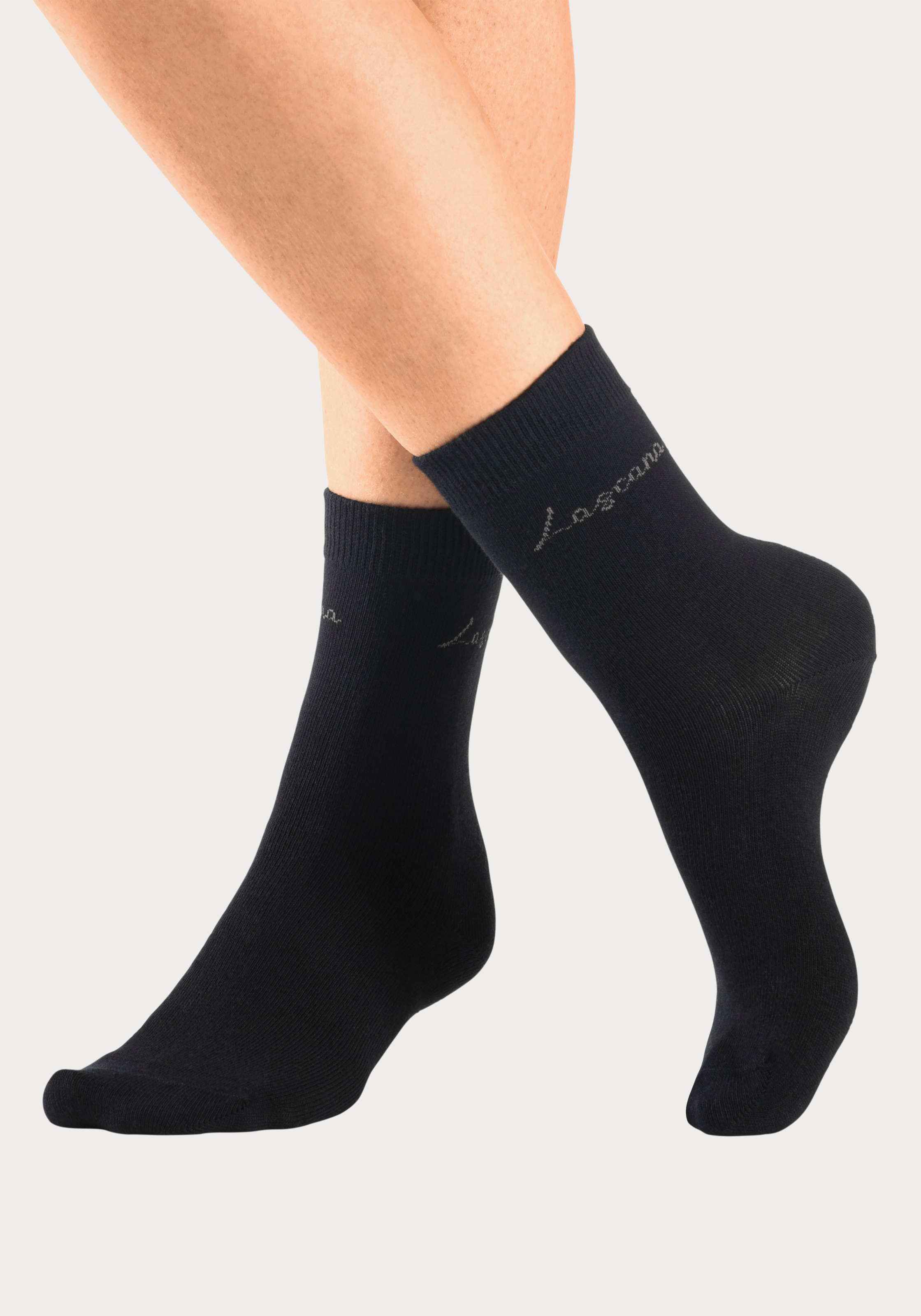 LASCANA Basicsocken »Believe in Yourself«, (Box, 4 Paar), in ansprechender Geschenkbox