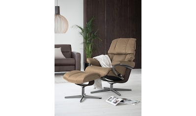 Relaxsessel »Reno«, (Set, Relaxsessel mit Hocker), mit Hocker, mit Cross Base, Größe...