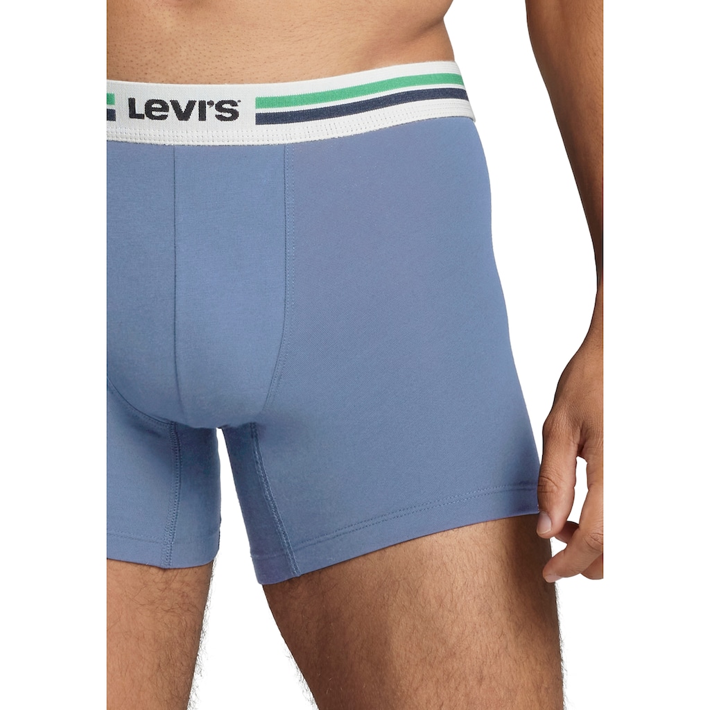 Levi's® Langer Boxer, (Packung, 2 St.), mit Logo-Webbund