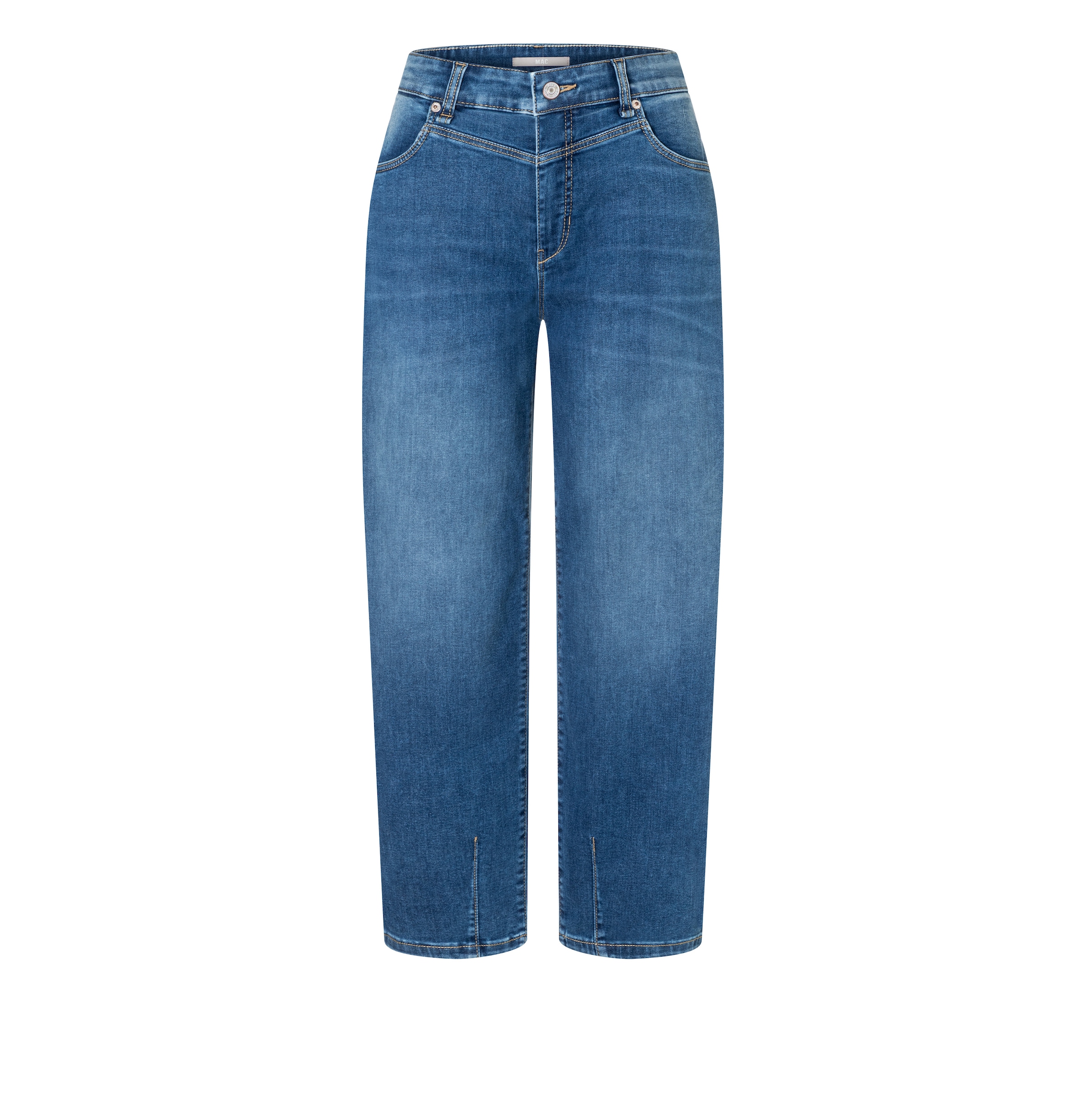 MAC Relax-fit-Jeans »BOBBIE« Barrel Jeans mit modernen Naht-Details