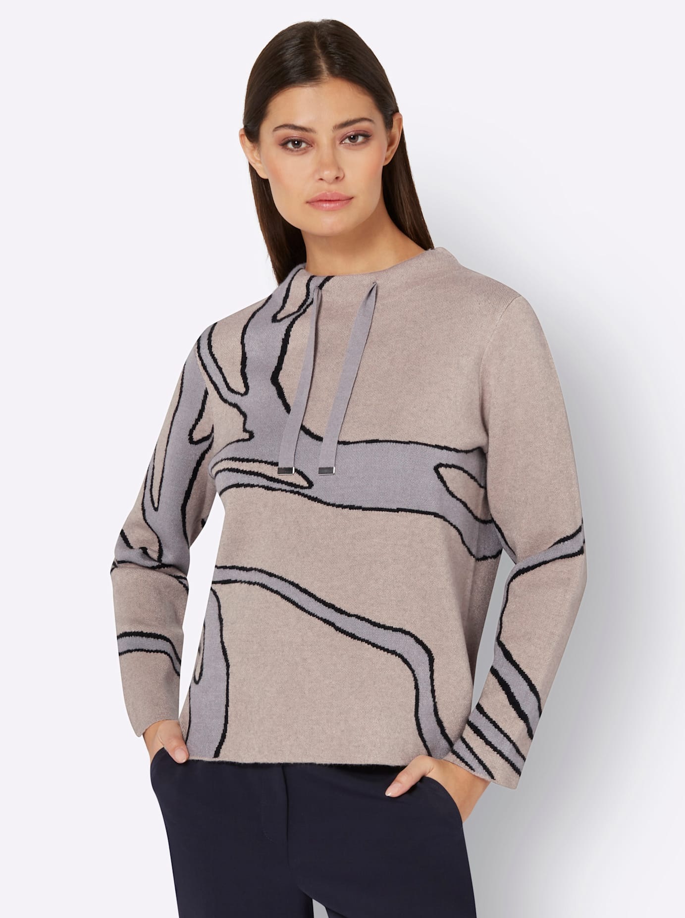 creation L Strickpullover »Jacquard-Pullover«