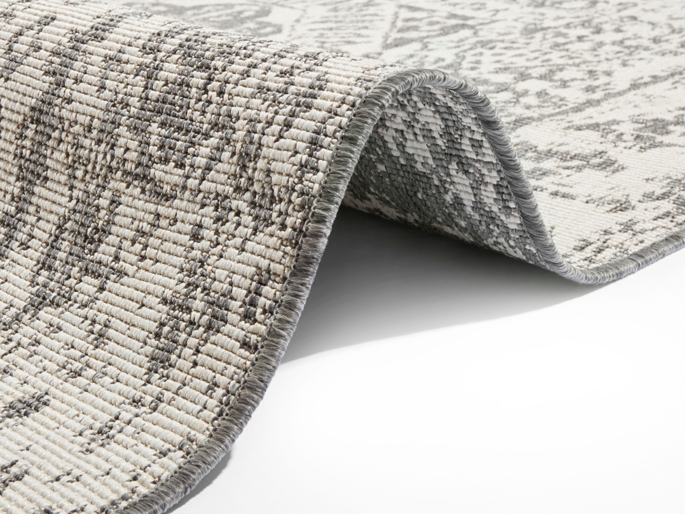 NORTHRUGS Teppich »Danao«, rechteckig, 5 mm Höhe, In-und Outdoor geeignet, Robust, Pflegeleicht, Flachgewebe, Wendbar