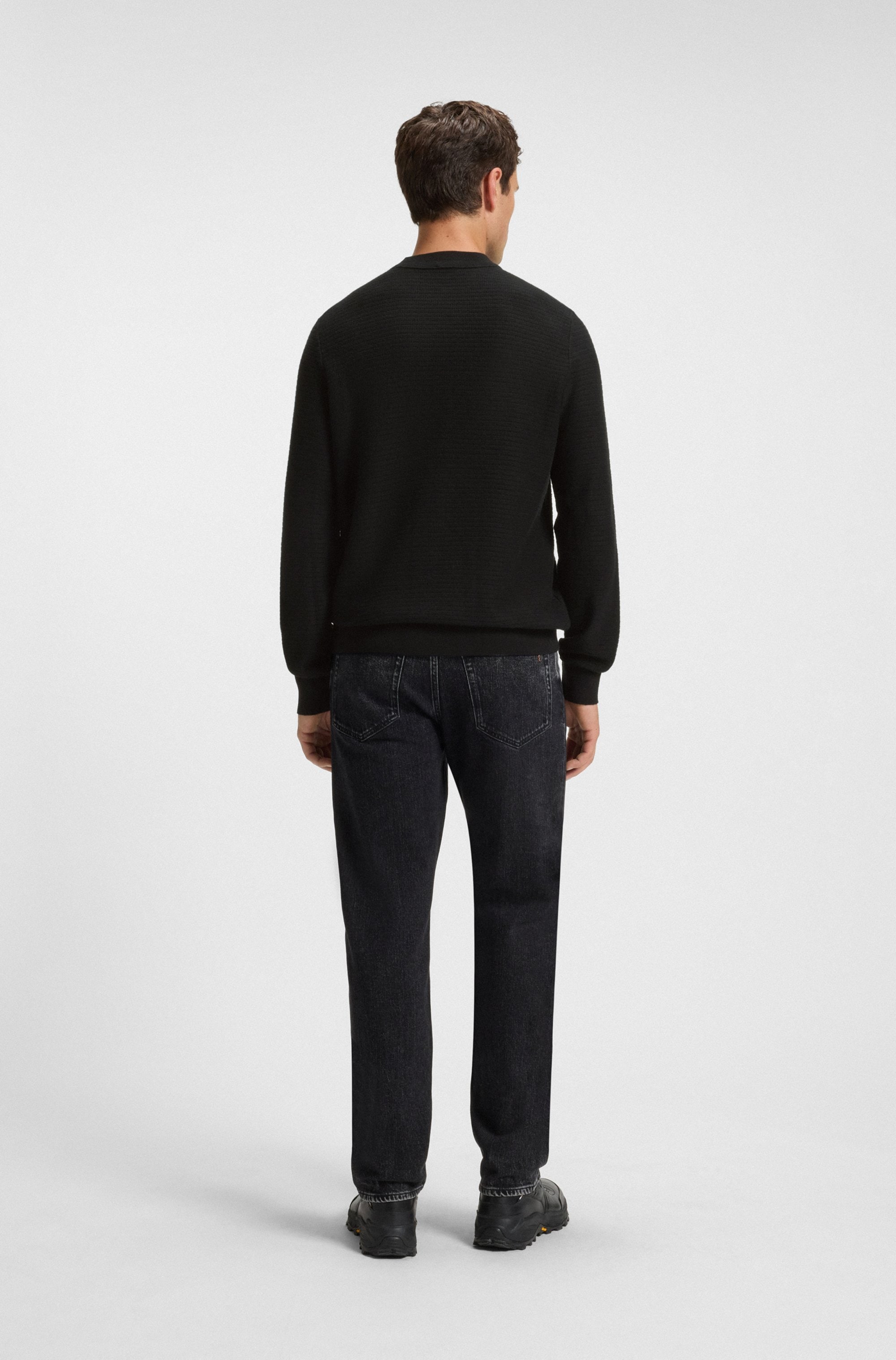 BOSS ORANGE Strickpullover »Anion«, mit BOSS-Badge