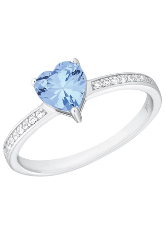 Amor Fingerring »Aquamarine« su Zirkonia (s...