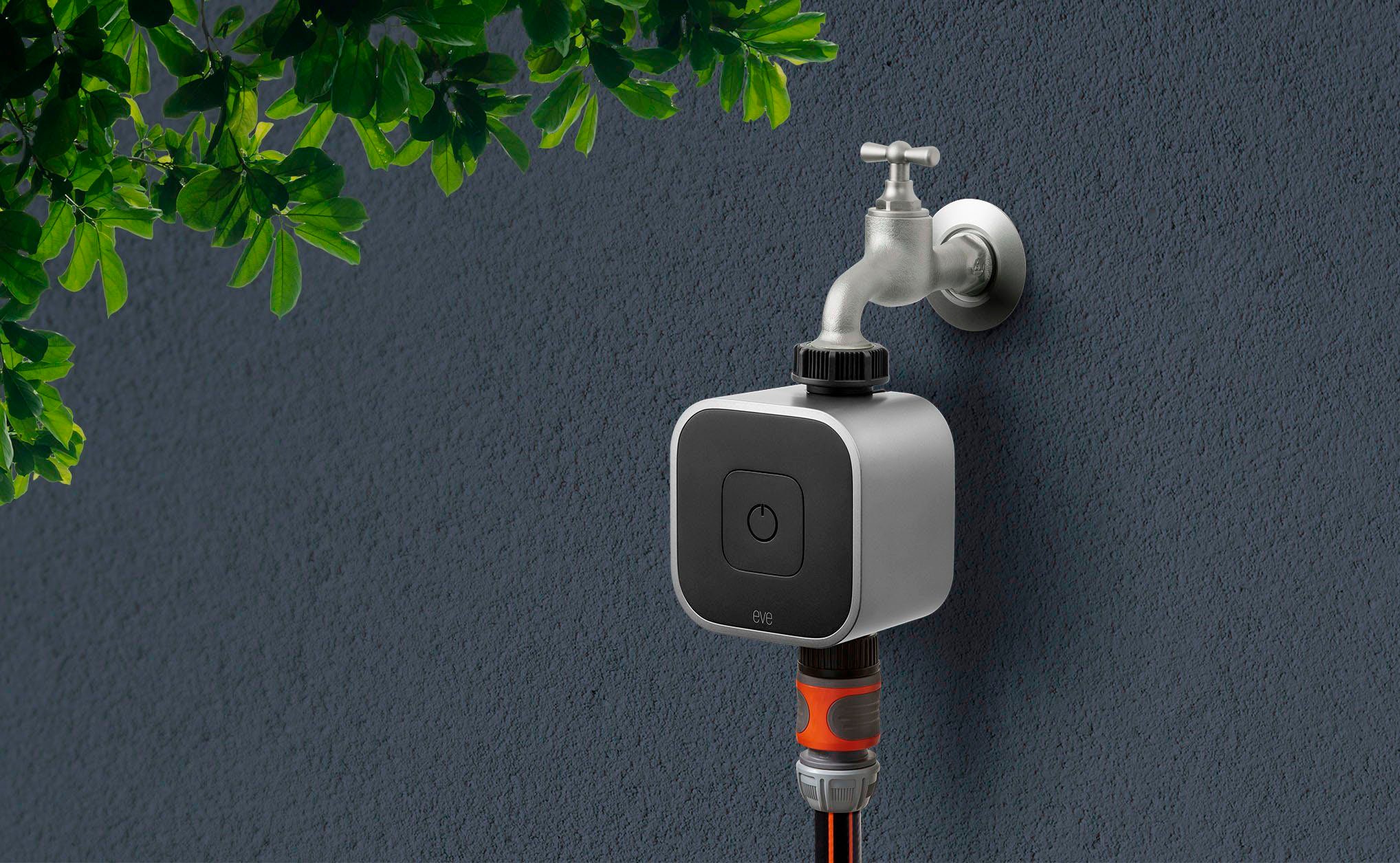 EVE Bewässerungscomputer »Aqua (HomeKit) + Schlauchverbinder 2-Wege-Verteiler«, (Packung)