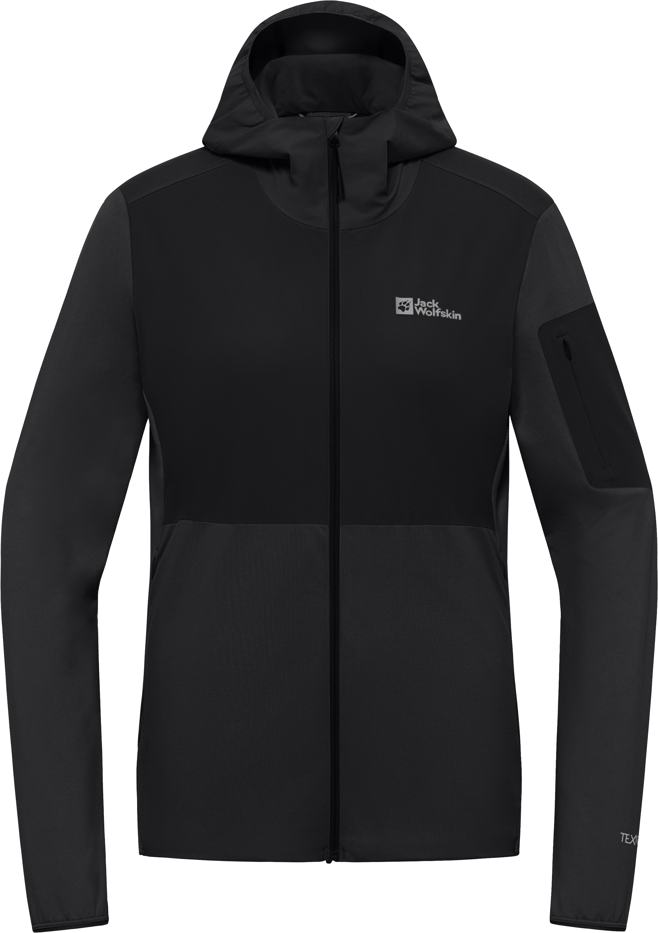 Jack Wolfskin Kapuzenfleecejacke »PRELIGHT TRAIL HOODY W«, mit Kapuze