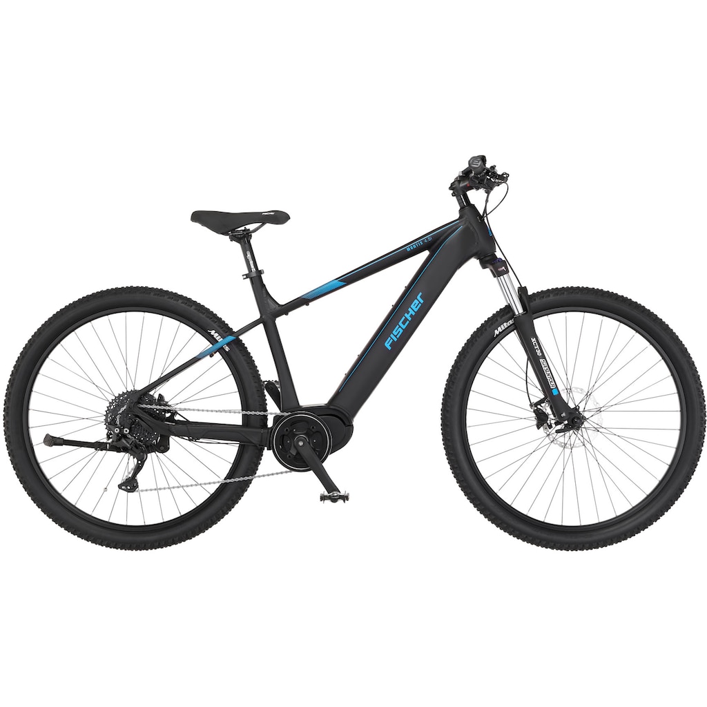 FISCHER Fahrrad E-Bike »MONTIS 4.5i 522«, 10 Gang, Shimano, Deore, Mittelmotor 250 W, (mit Fahrradschloss)