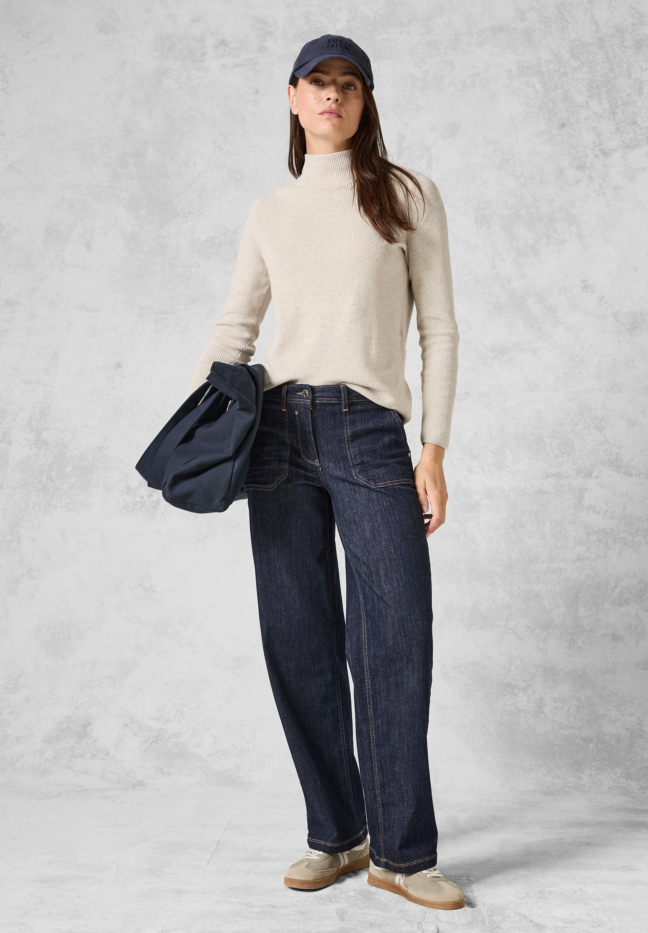 Cecil Strickpullover, aus reiner Baumwolle