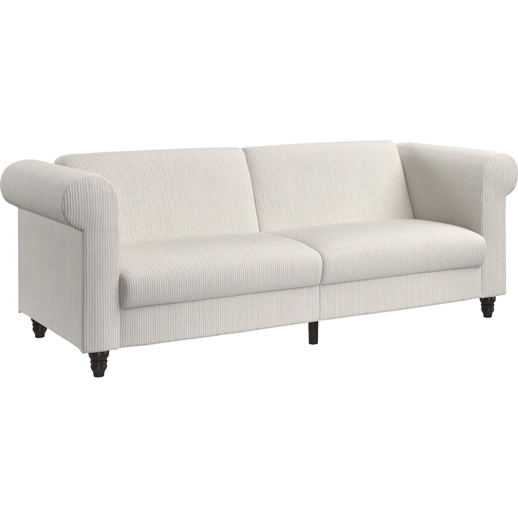 Dorel Home 3-Sitzer »Felix II, Schlafsofa 236cm, (Liegefläche 108x190cm), Rückenlehne«