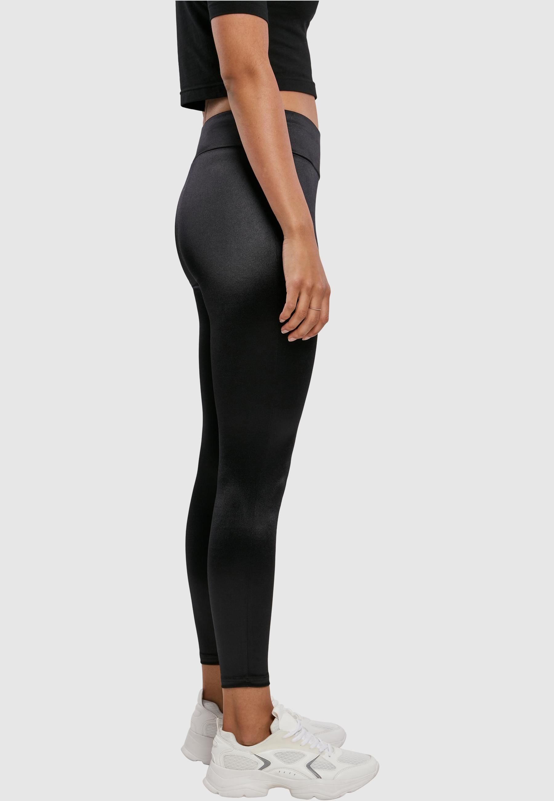 URBAN CLASSICS Leggings »Urban Classics Damen Ladies Shiny High Waist Leggings«, (1 tlg.)