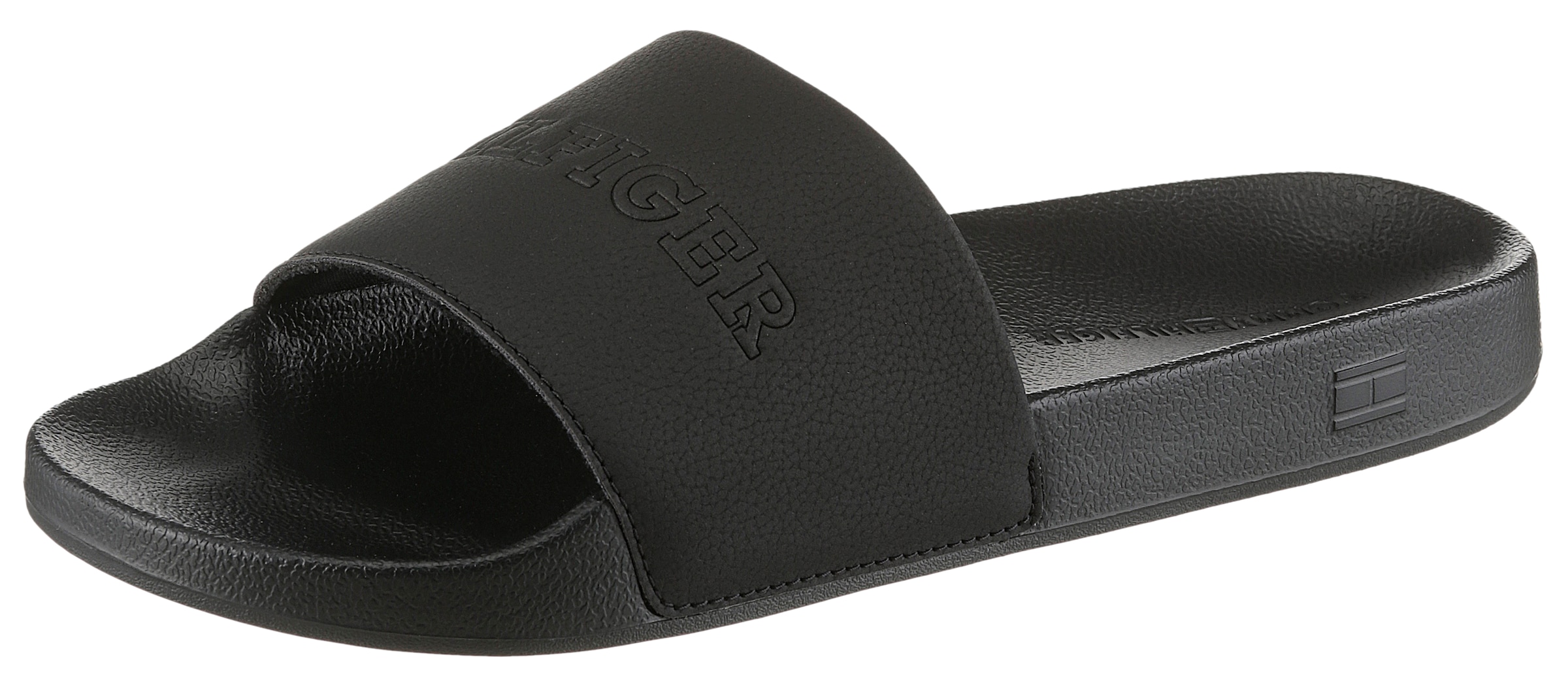 Tommy Hilfiger Pantolette "TUMBLE HILFIGER POOL SLIDE", Poolslide, Schlupfs günstig online kaufen