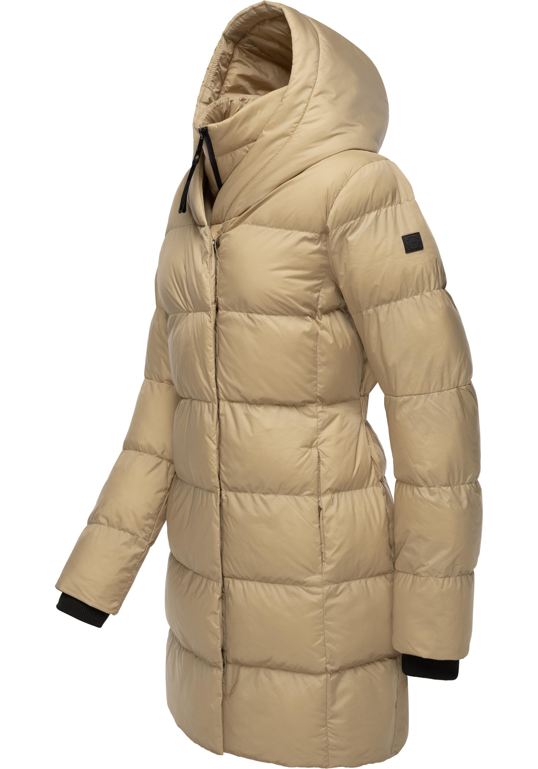 Ragwear Kurzmantel »Niara«, stylischer, gesteppter Wintermantel mit gefütterter Kapuze