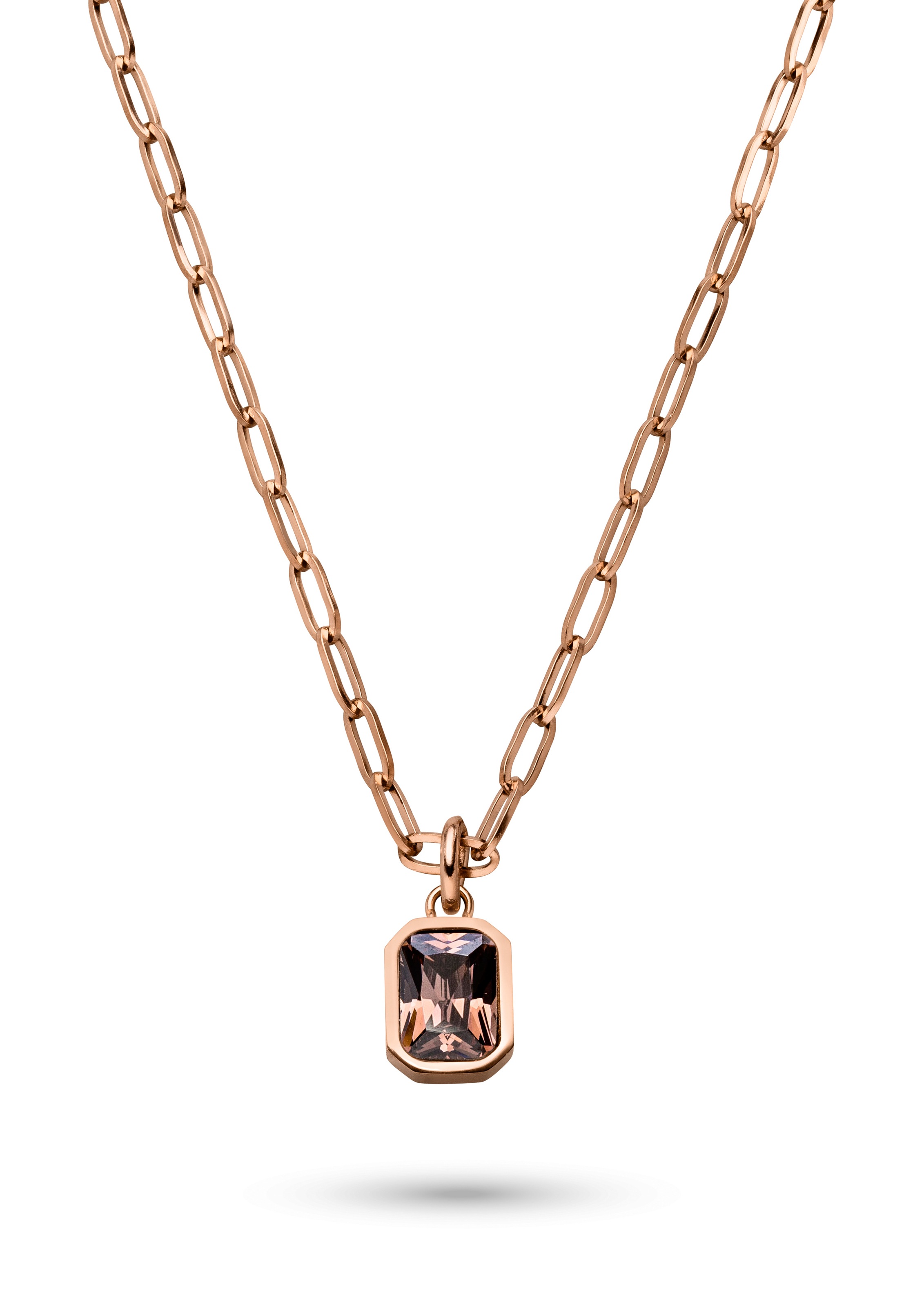 s.Oliver Kette mit Anhänger »Schmuck Geschenk Edelstahl Halskette Signature Stone« mit Zirkonia (synth.)