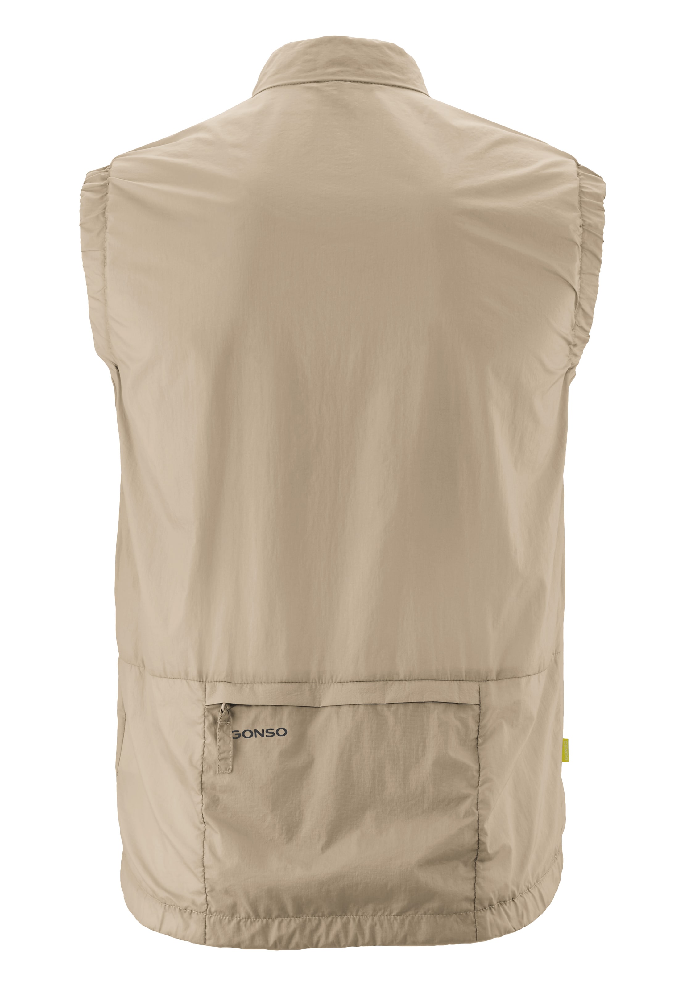 Gonso Funktionsweste »Adventure Vest Wind M« Herren Weste, leichte und winddichte Fahrradweste mit Rückentasche