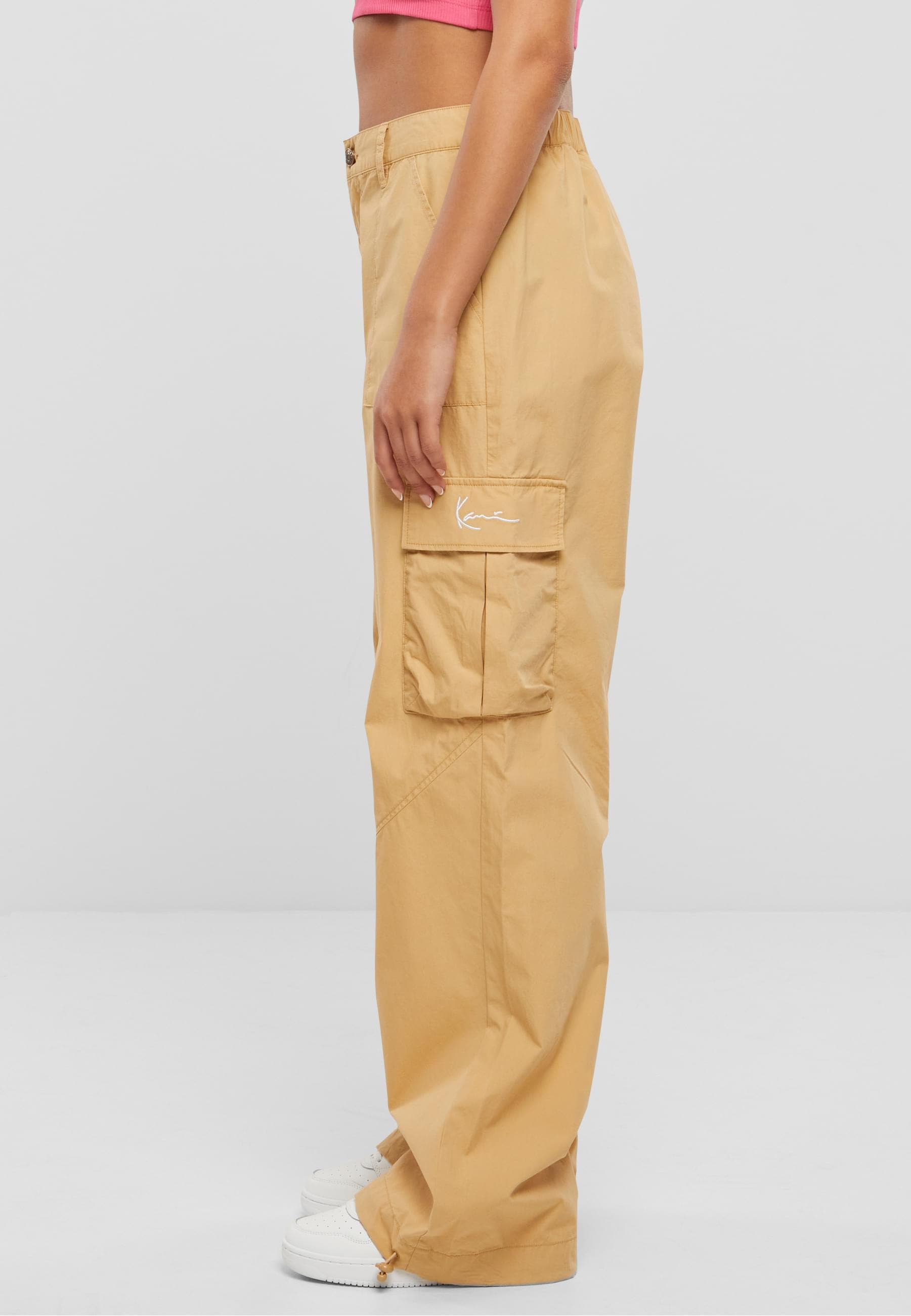 Karl Kani Cargohose »Karl Kani Damen Small Signature Washed Cargo Pants«, (1 tlg.)