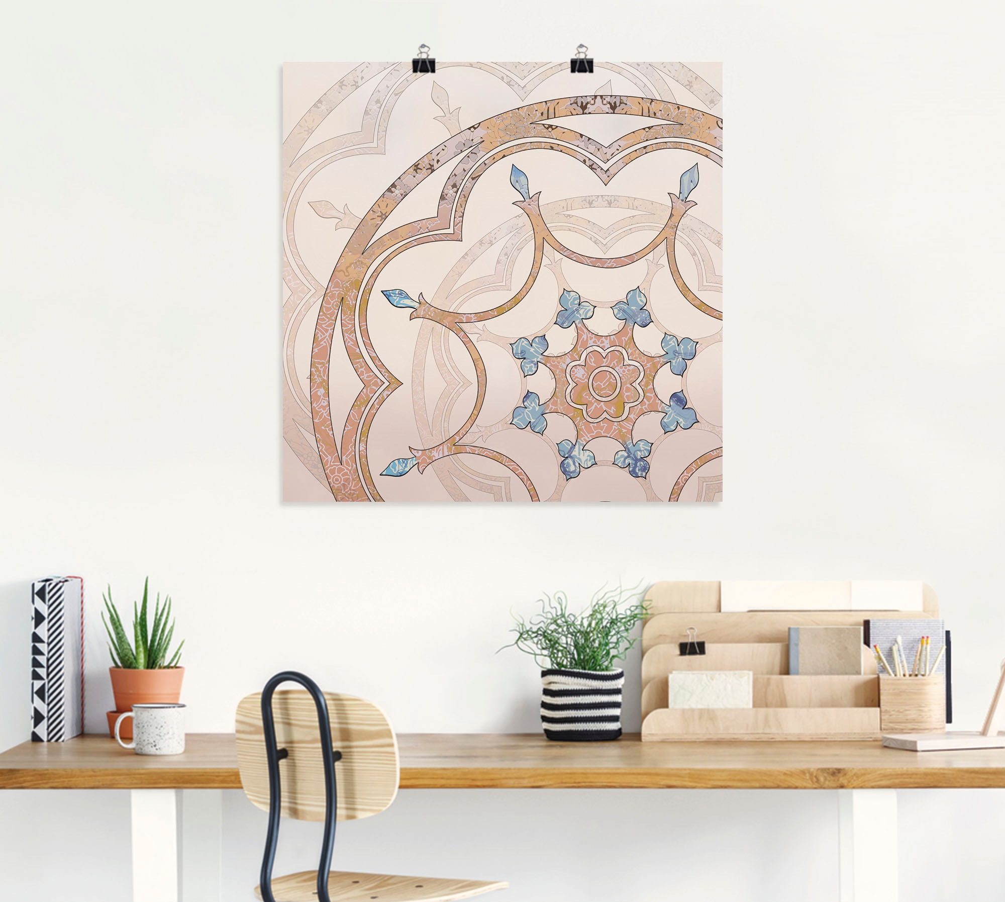 Artland Wandbild "Boho Mandala", Muster, (1 St.), als Alubild, Outdoorbild, günstig online kaufen