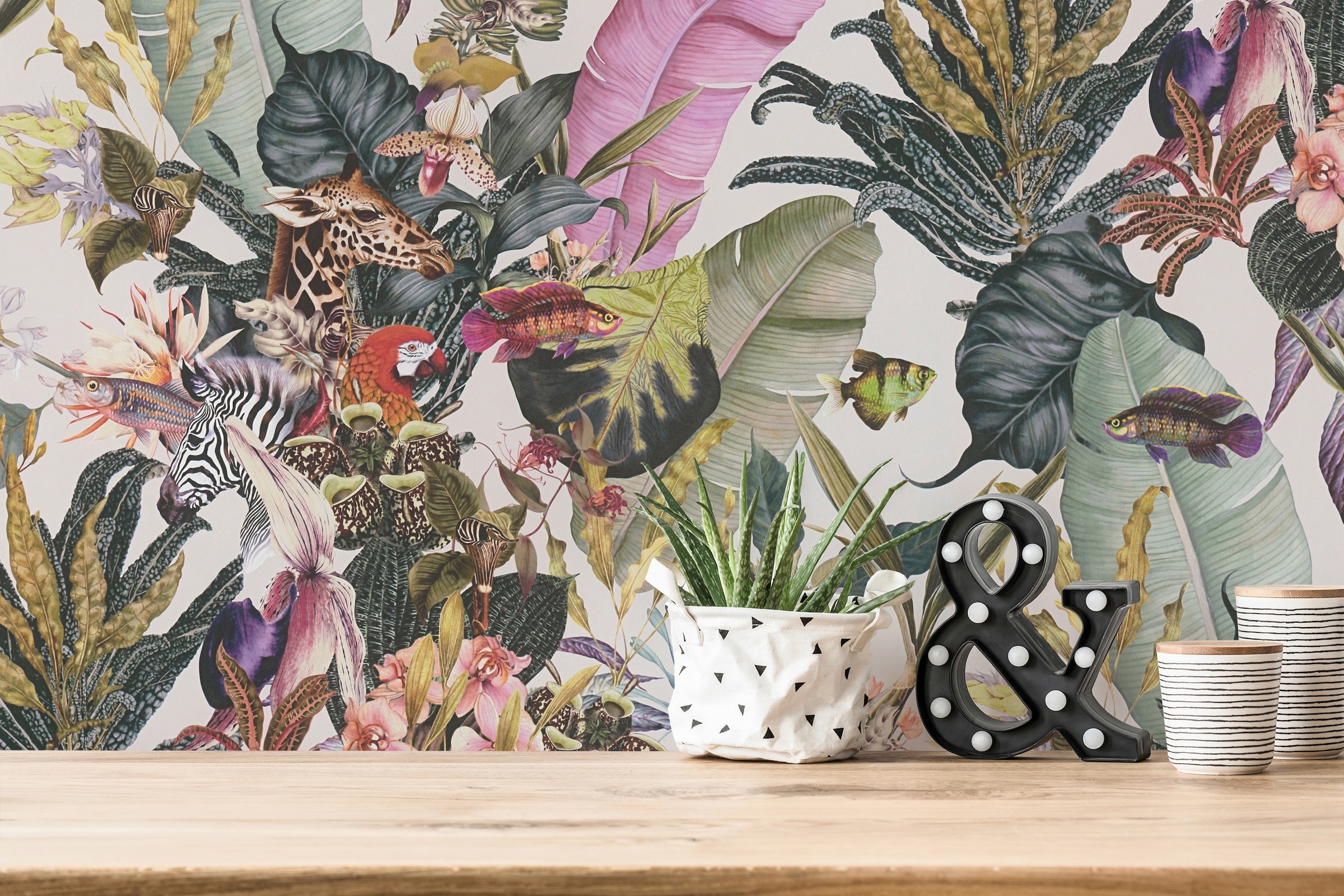 A.S. Création Vliestapete »Dream Flowery« Wald | botanisch | floral glatt Tiertapete Tapete Blumenoptik Tapeten Wohnzimmer Schlafzimmer Küche
