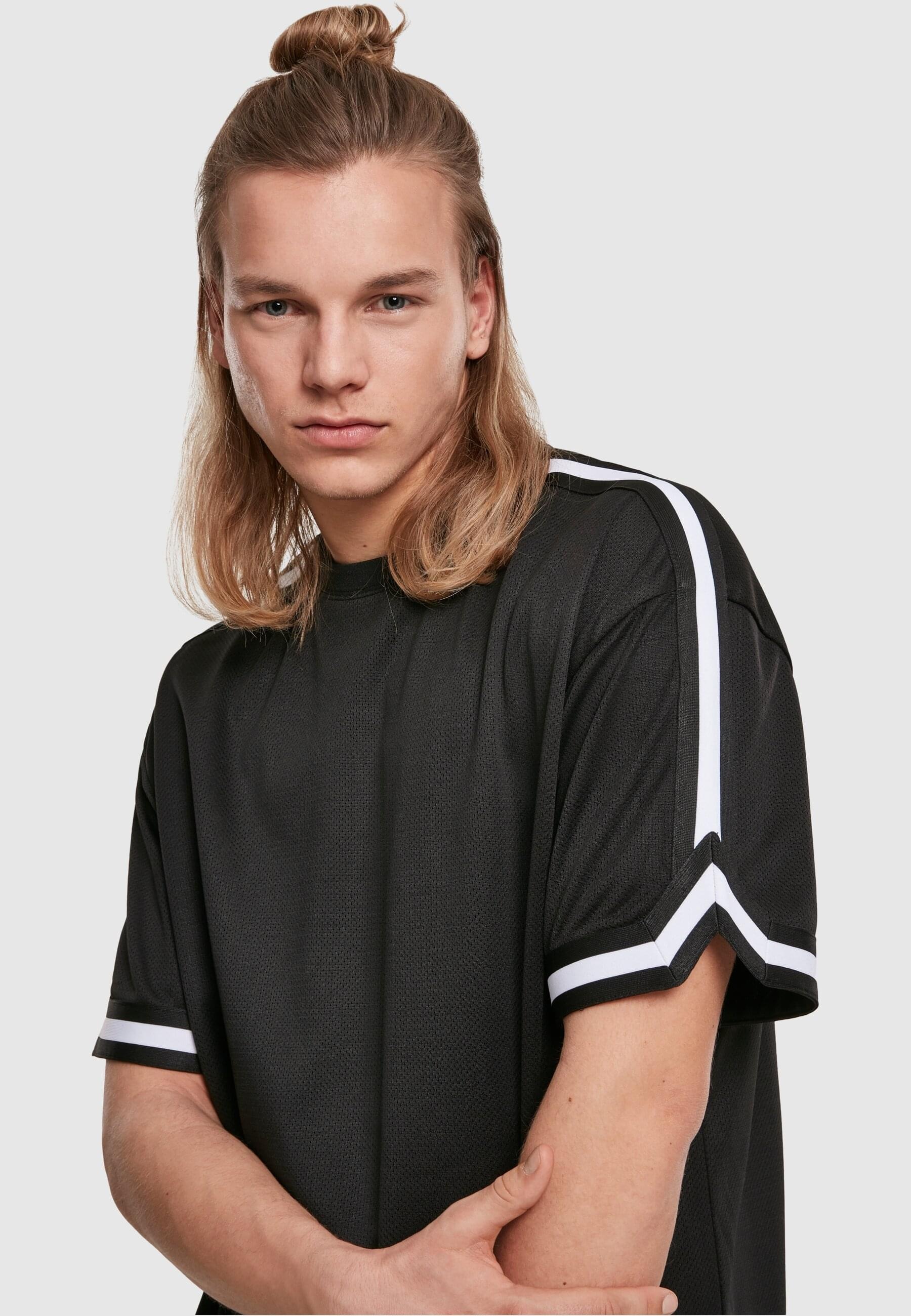 URBAN CLASSICS T-Shirt »Urban Classics Herren Oversized Stripes Mesh Tee«, (1 tlg.)