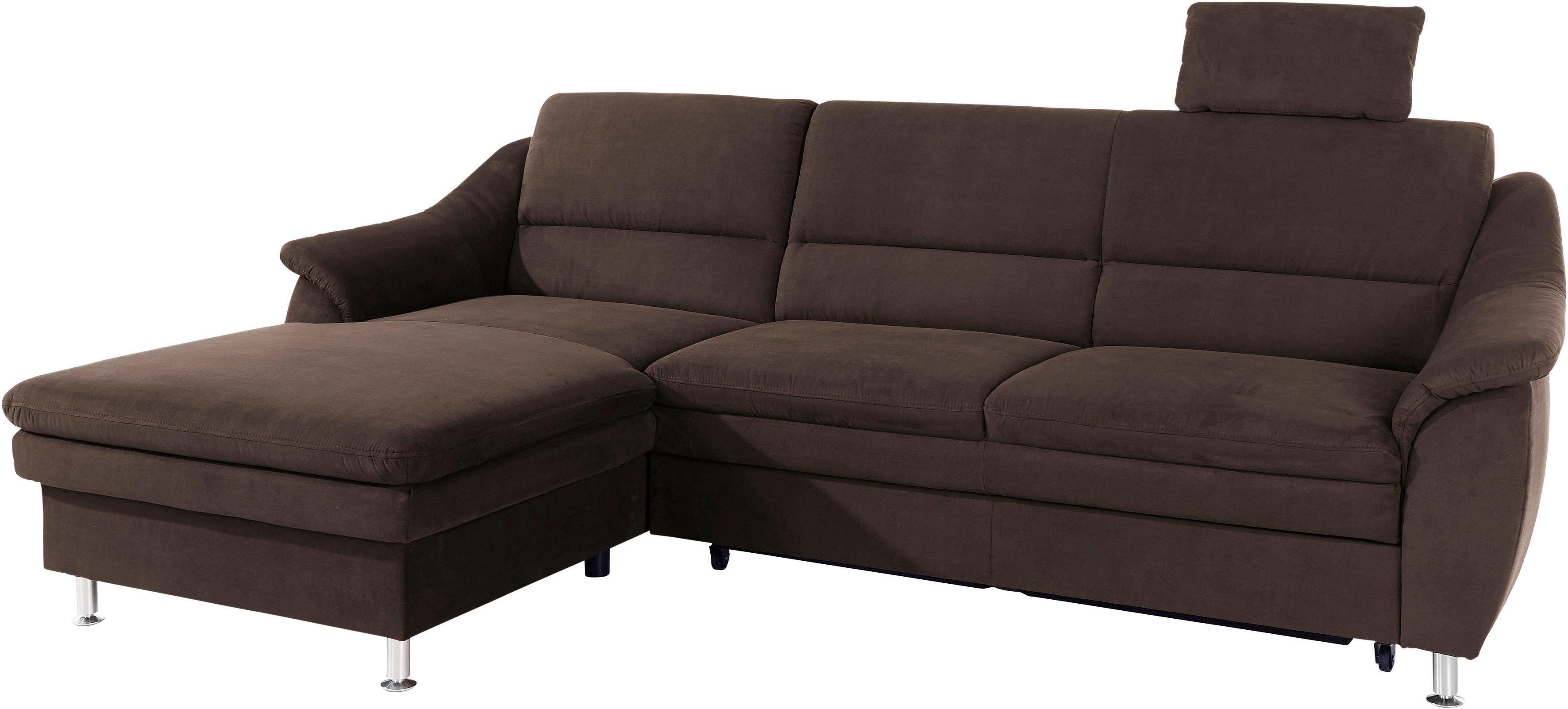 sit&more Ecksofa "Cardoso L-Form" mit Federkern, wahlweise mit Schlaffunktion